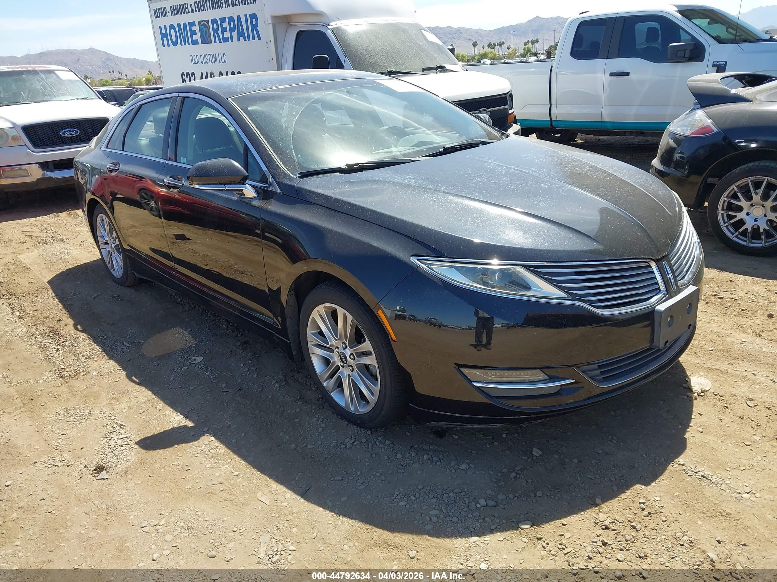 2014 Lincoln Mkz Hybrid   Black vin: 3LN6L2LUXER814669