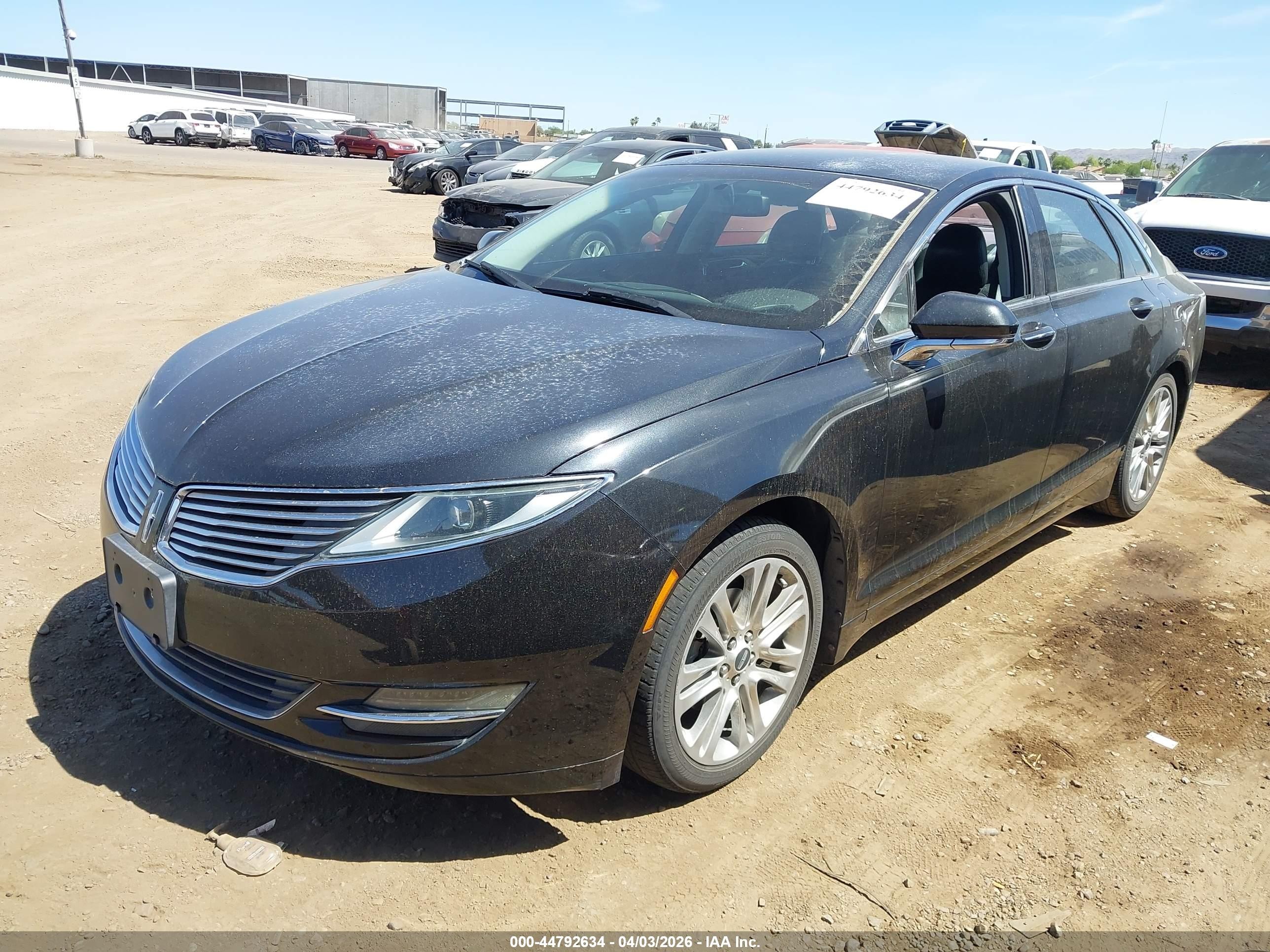 2014 Lincoln Mkz Hybrid   Black vin: 3LN6L2LUXER814669