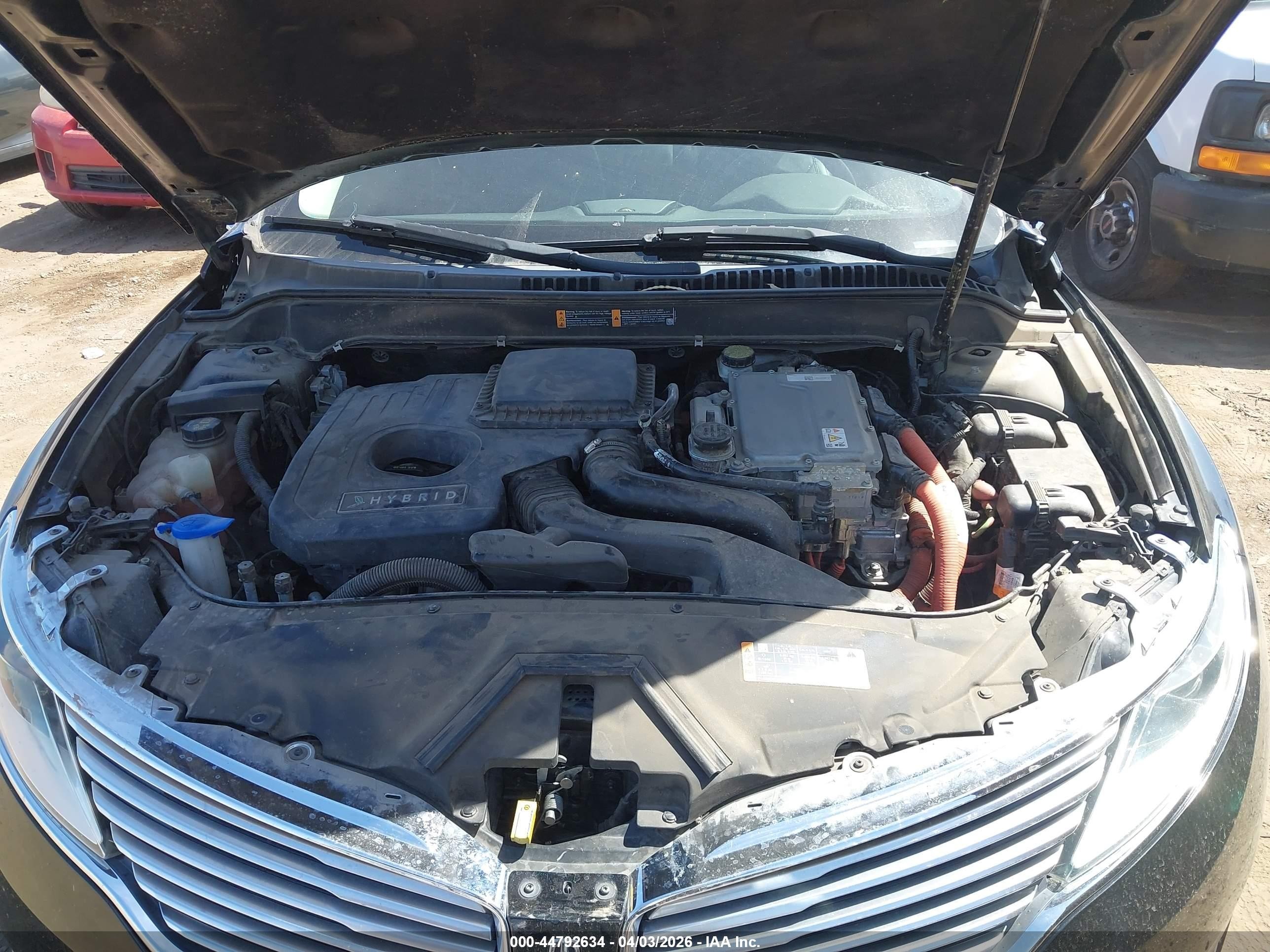 2014 Lincoln Mkz Hybrid   Black vin: 3LN6L2LUXER814669