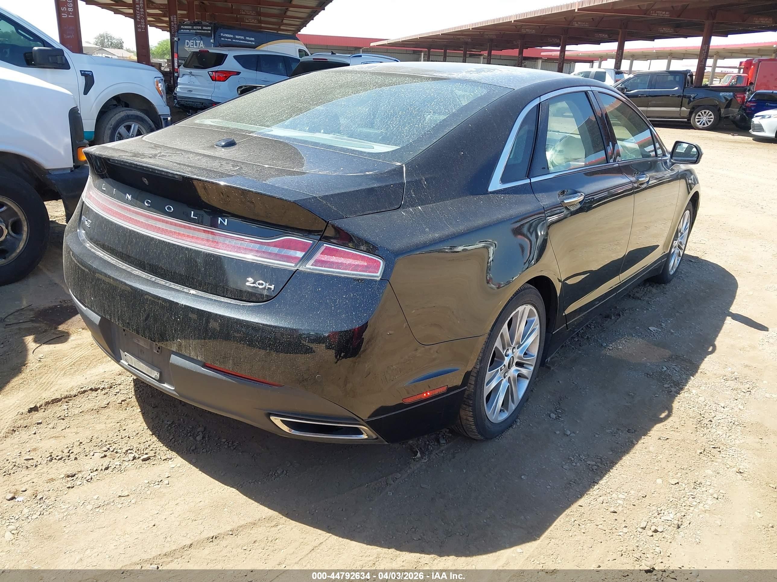 2014 Lincoln Mkz Hybrid   Black vin: 3LN6L2LUXER814669