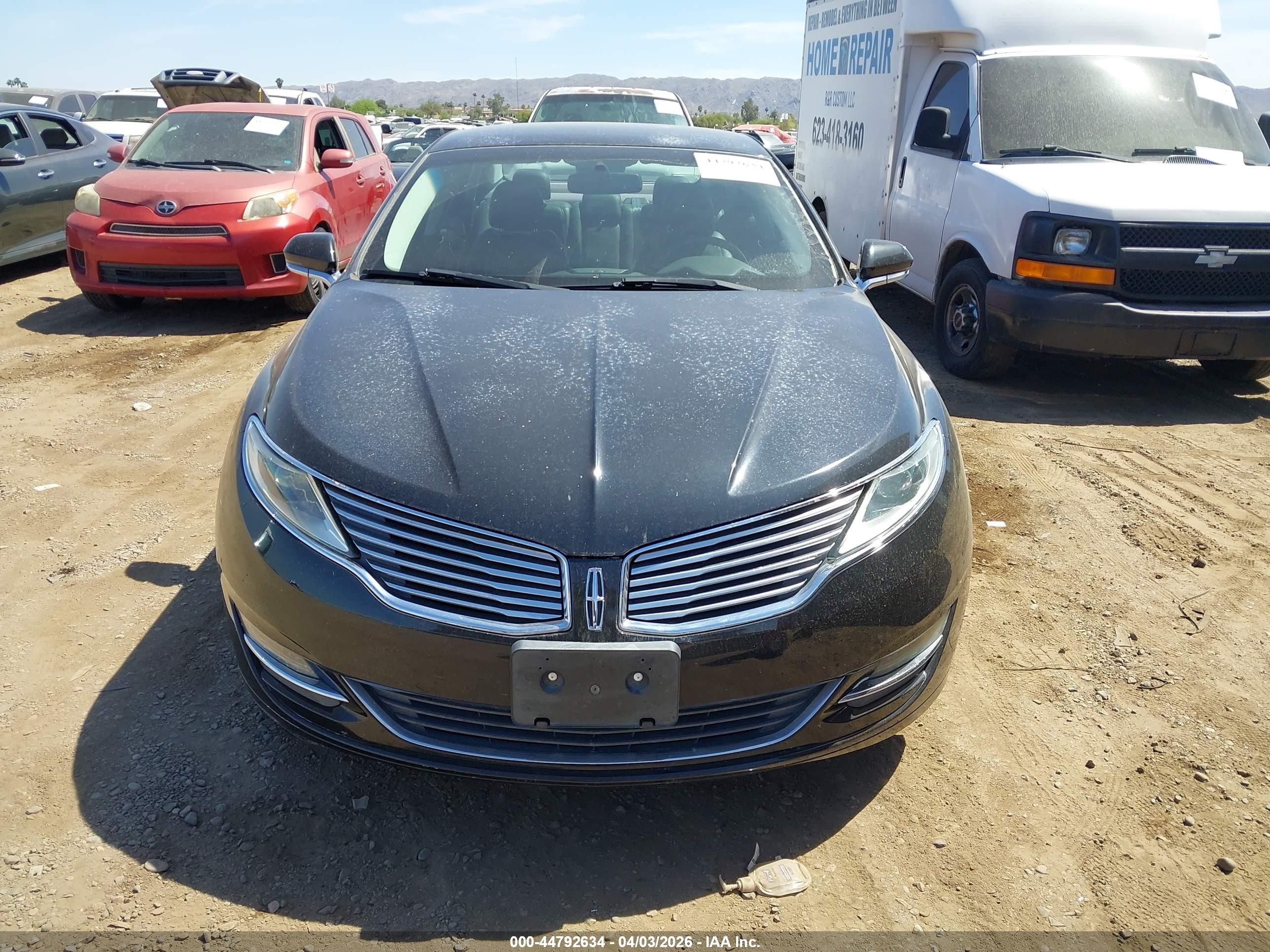 2014 Lincoln Mkz Hybrid   Black vin: 3LN6L2LUXER814669