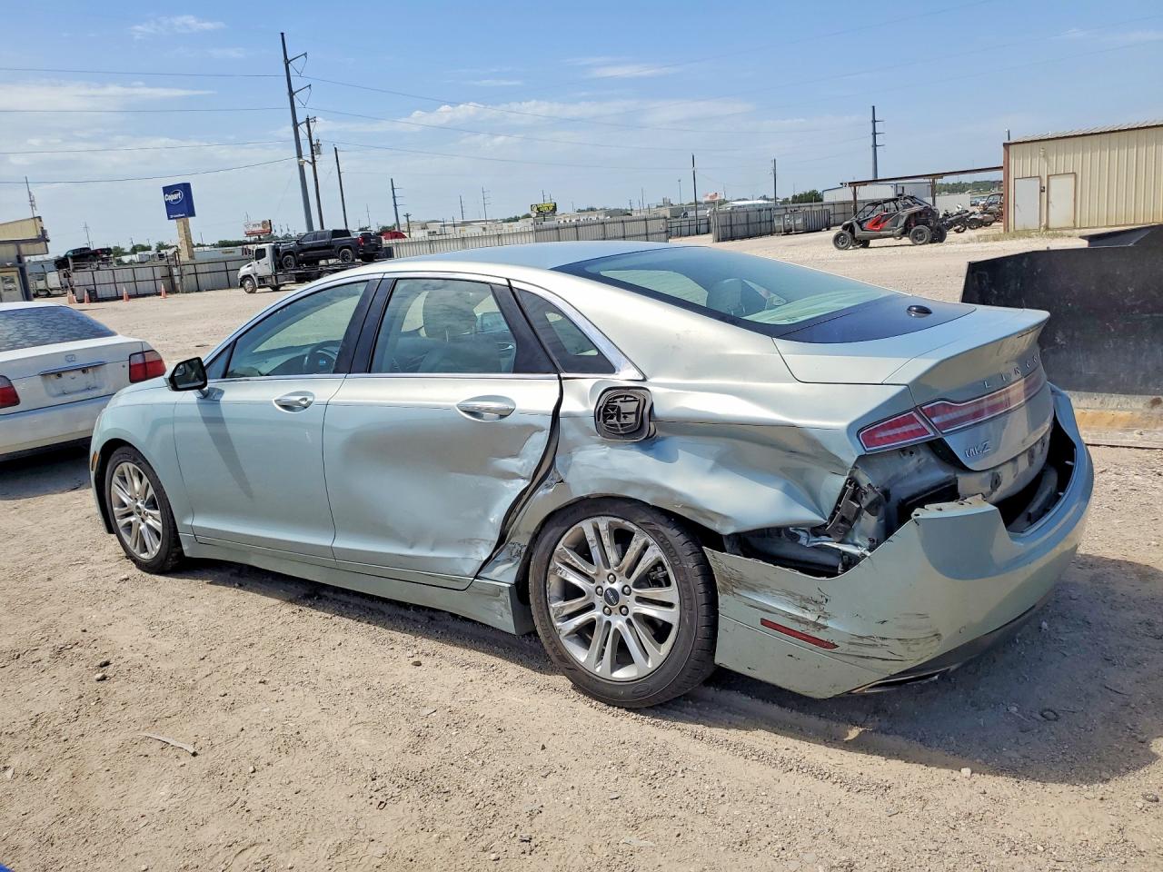 2014 Lincoln Mkz Hybrid Turquoise vin: 3LN6L2LUXER817605