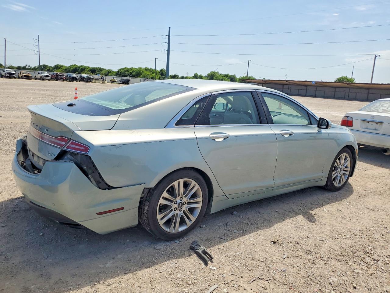 2014 Lincoln Mkz Hybrid Turquoise vin: 3LN6L2LUXER817605