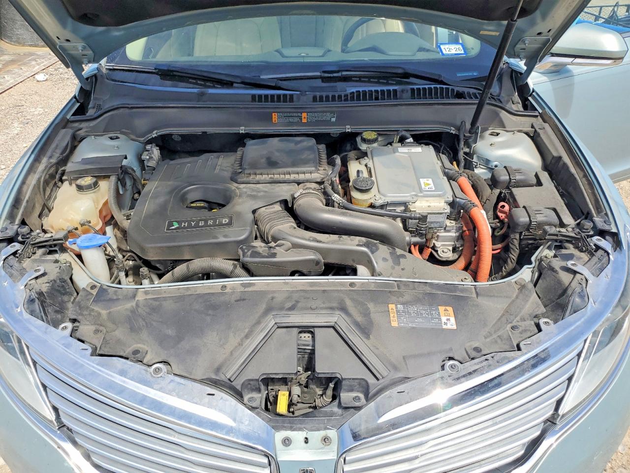 2014 Lincoln Mkz Hybrid Turquoise vin: 3LN6L2LUXER817605
