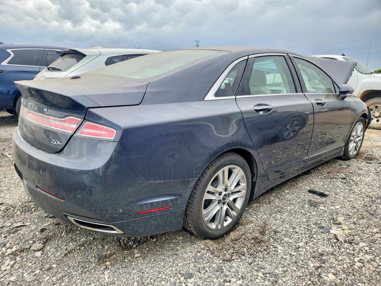 2014 Lincoln Mkz Hybrid Gray vin: 3LN6L2LUXER821783