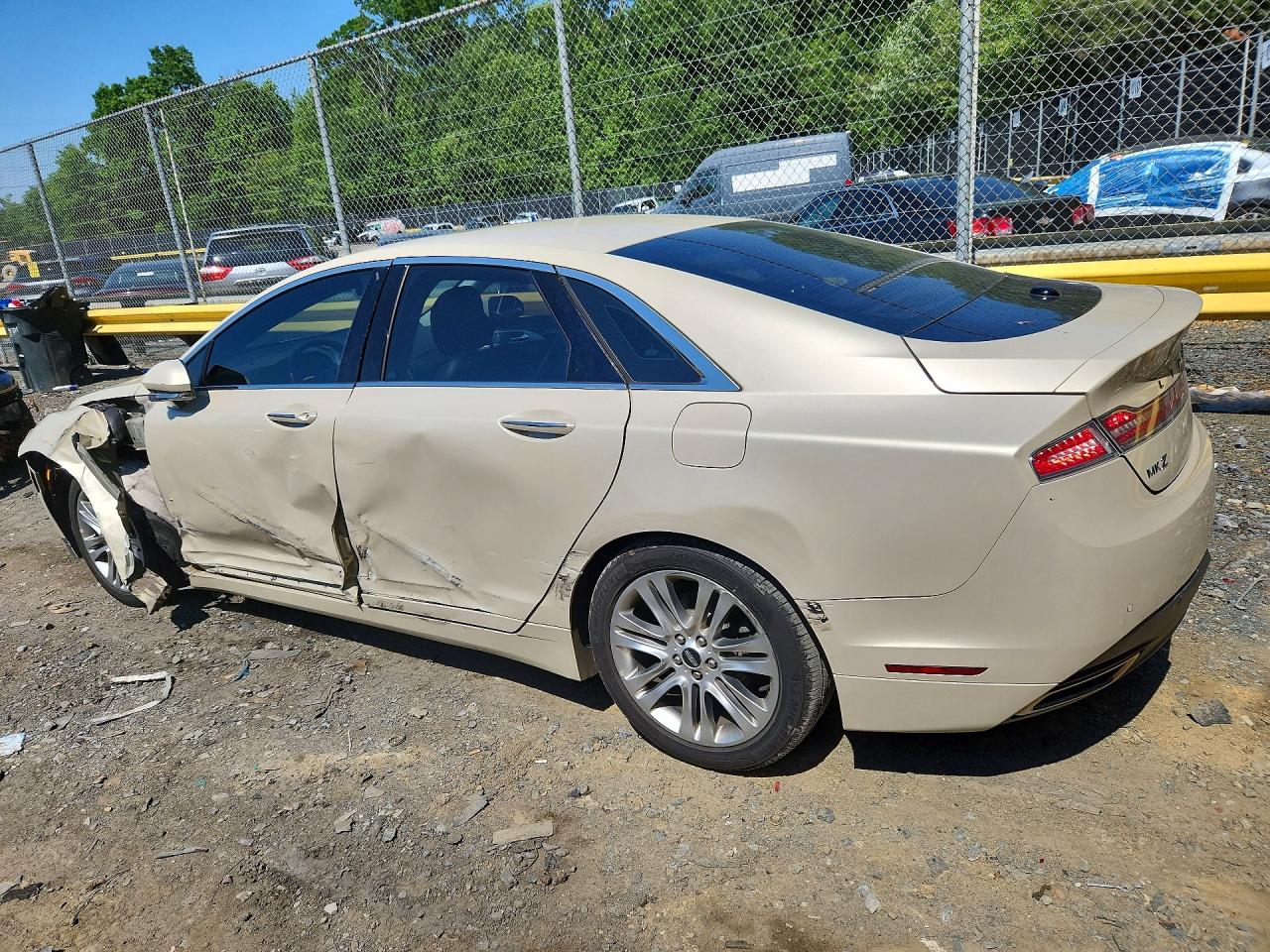 2014 Lincoln Mkz Hybrid Cream vin: 3LN6L2LUXER826210