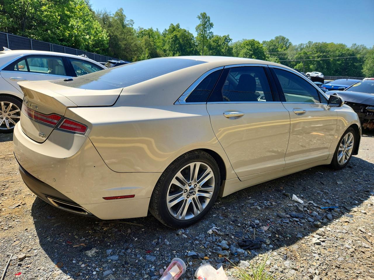 2014 Lincoln Mkz Hybrid Cream vin: 3LN6L2LUXER826210
