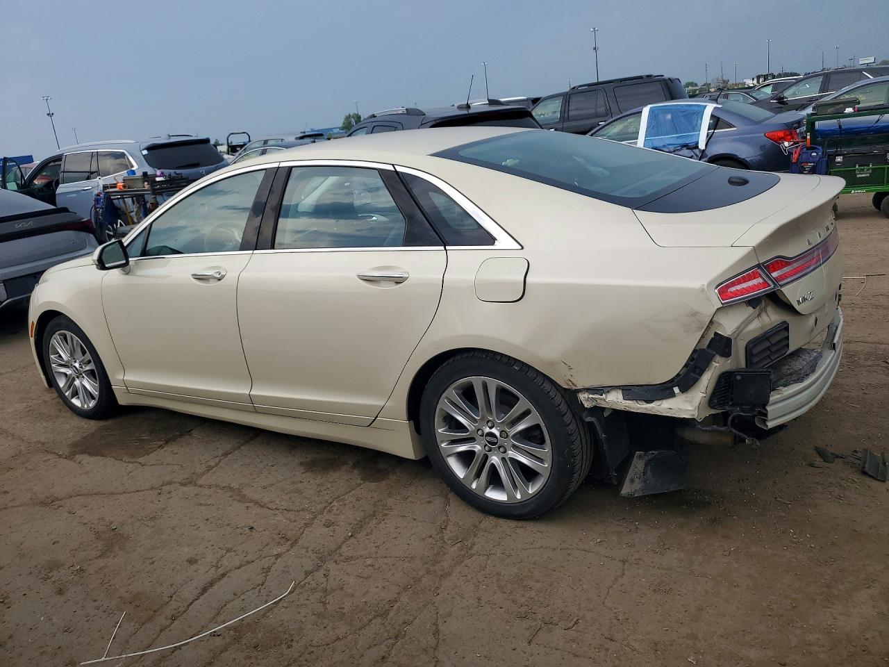 2014 Lincoln Mkz Hybrid Beige vin: 3LN6L2LUXER828717