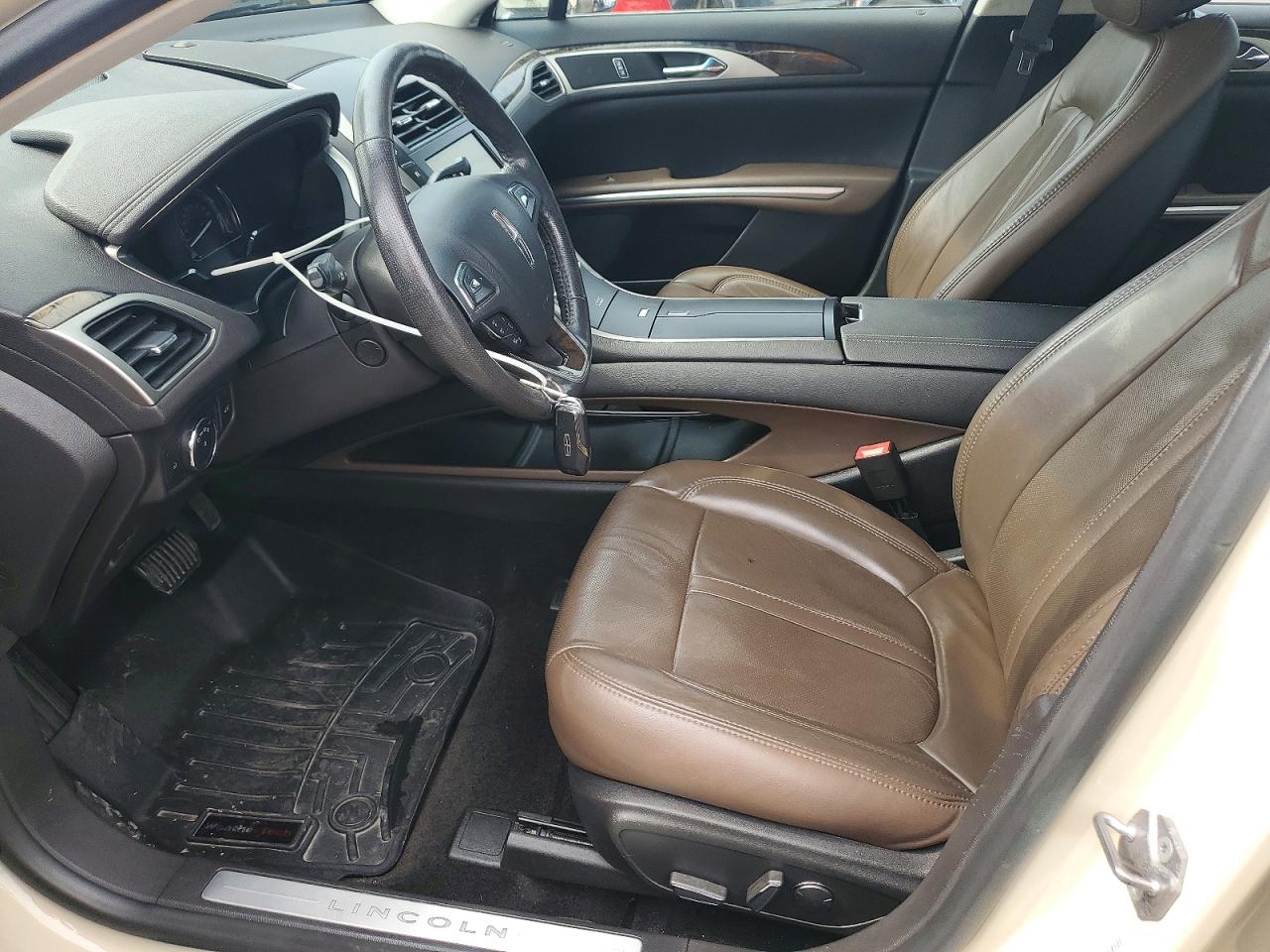 2014 Lincoln Mkz Hybrid Beige vin: 3LN6L2LUXER828717