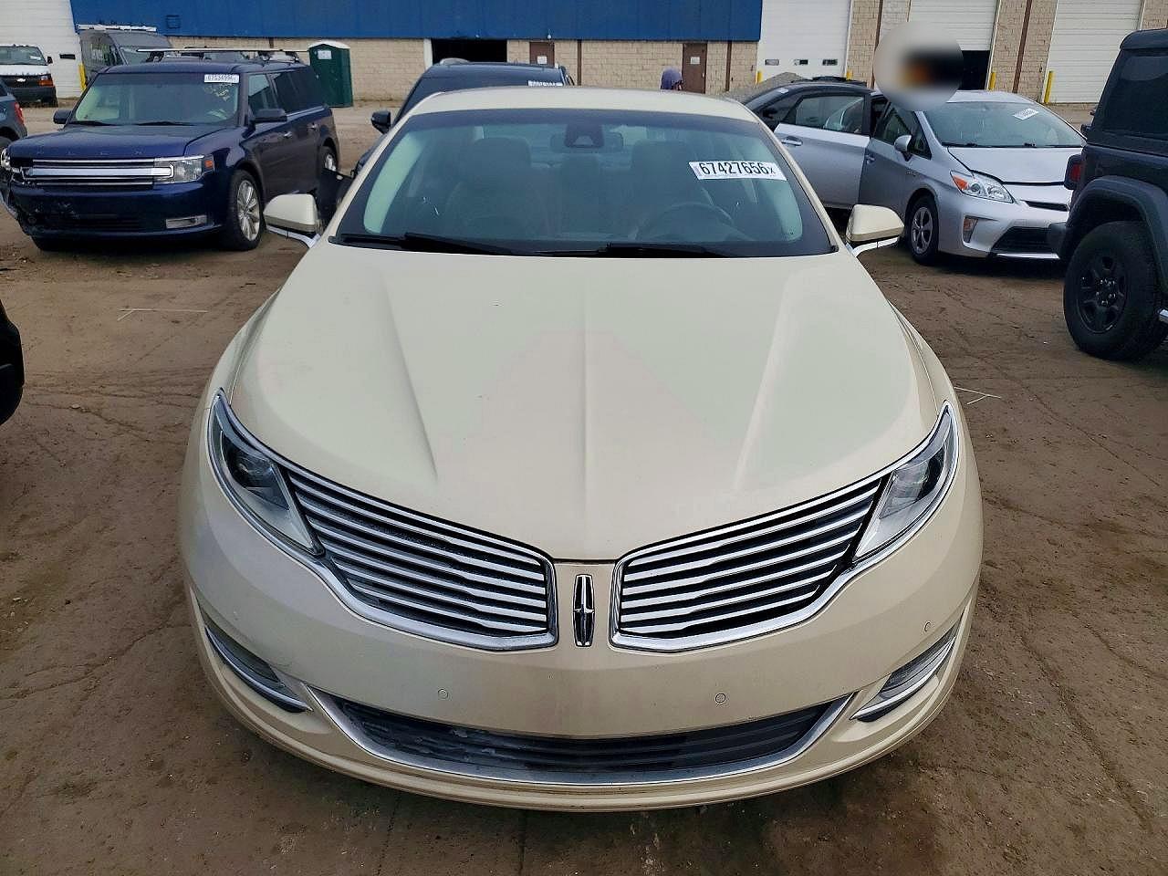 2014 Lincoln Mkz Hybrid Beige vin: 3LN6L2LUXER828717