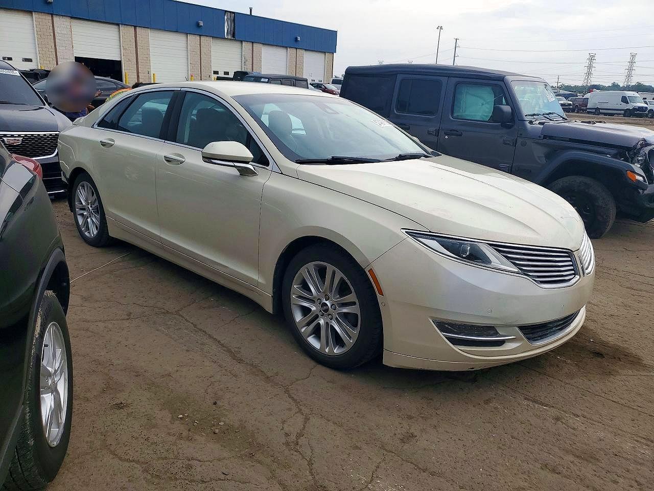 2014 Lincoln Mkz Hybrid Beige vin: 3LN6L2LUXER828717
