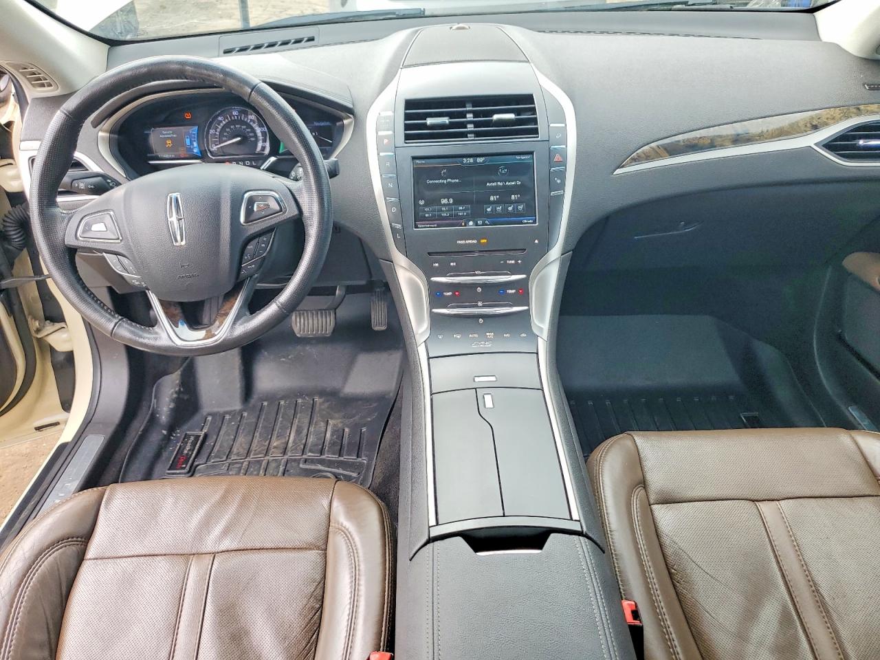 2014 Lincoln Mkz Hybrid Beige vin: 3LN6L2LUXER828717