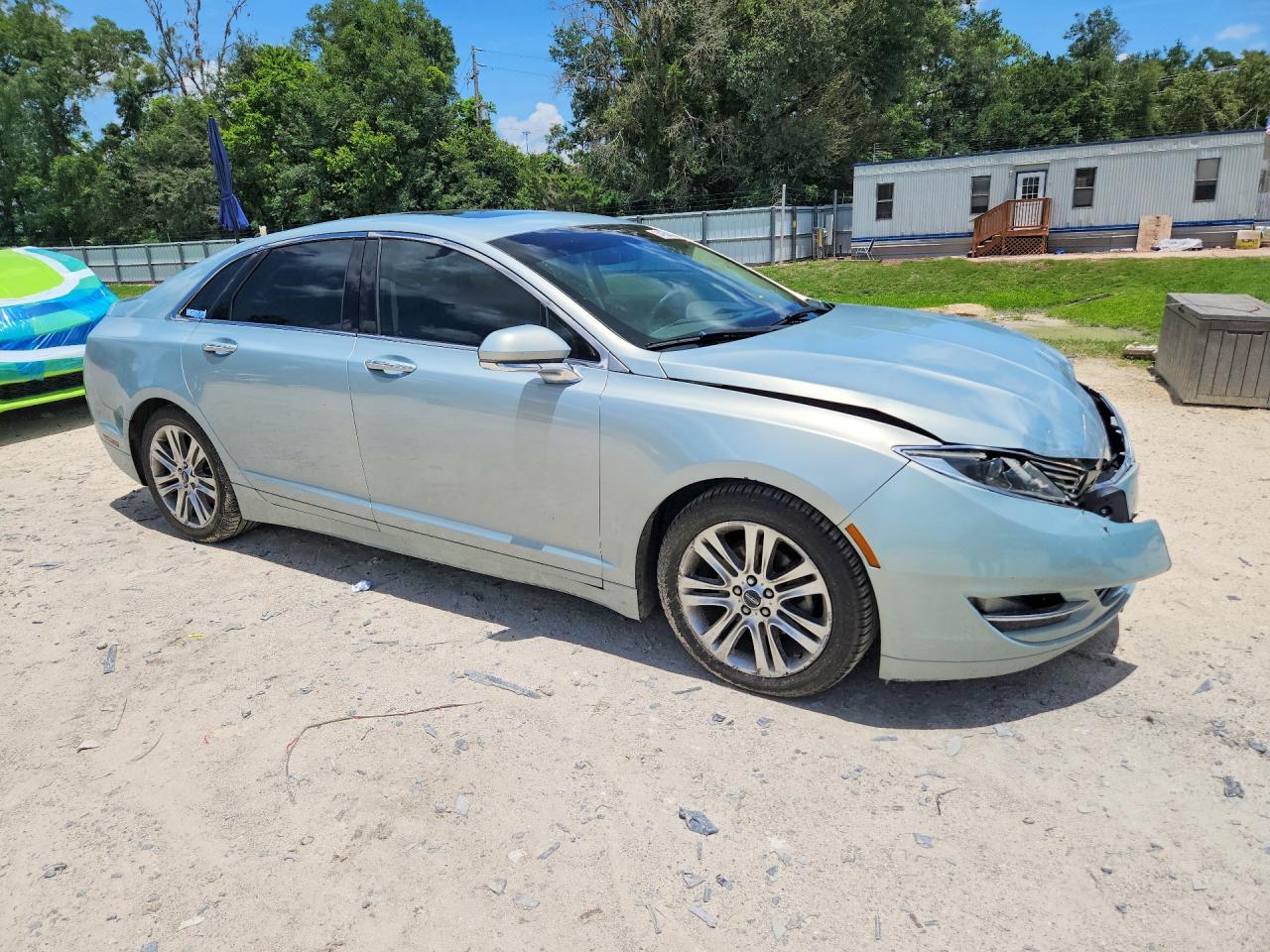 2014 Lincoln Mkz Hybrid Blue vin: 3LN6L2LUXER834047