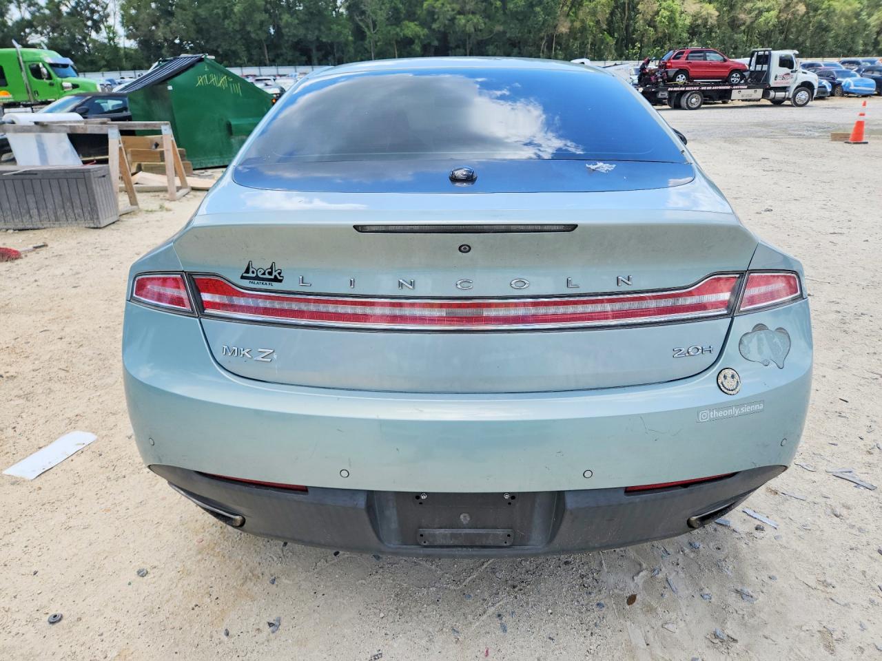 2014 Lincoln Mkz Hybrid Blue vin: 3LN6L2LUXER834047