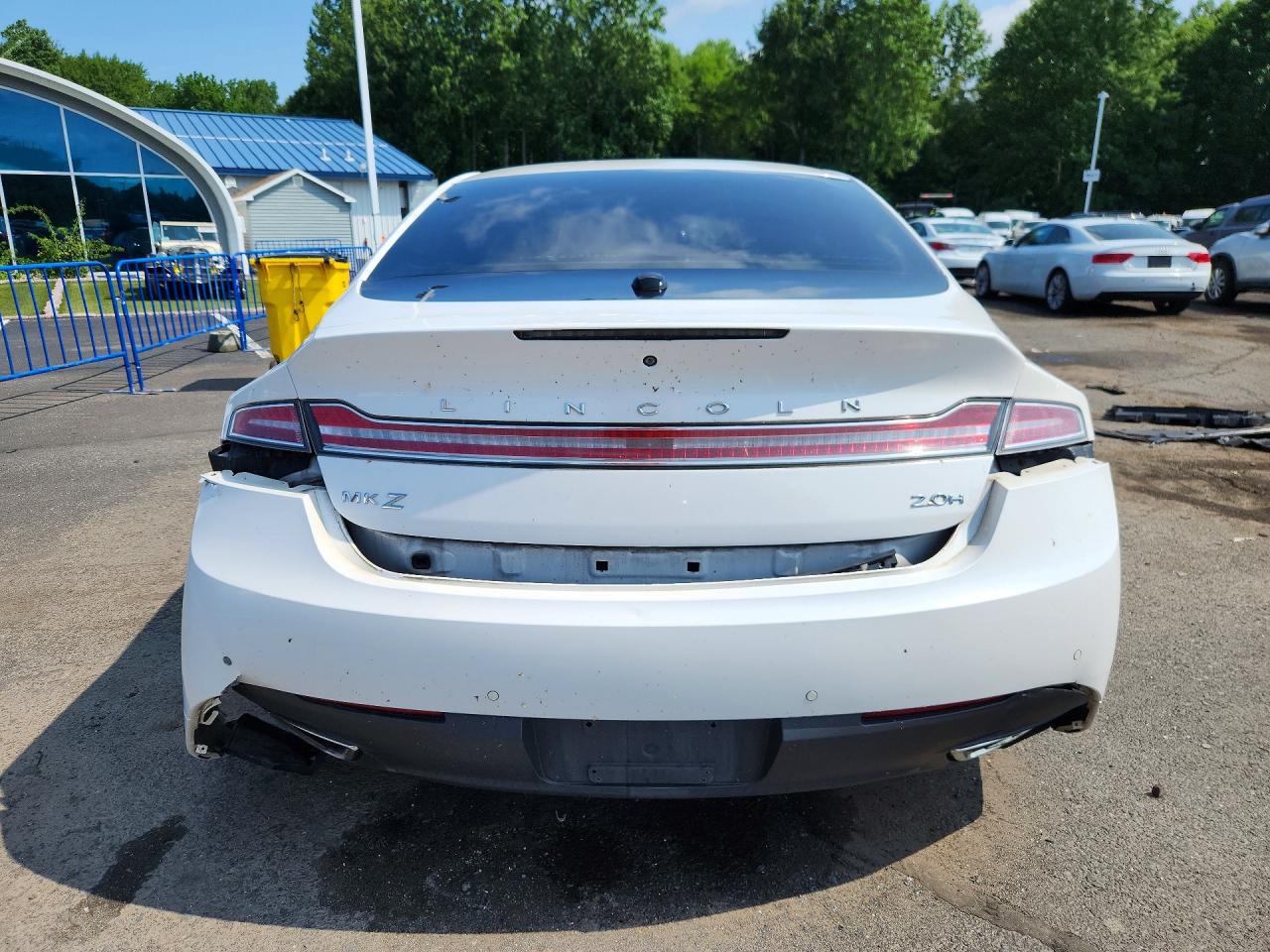 2015 Lincoln Mkz Hybrid White vin: 3LN6L2LUXFR611489