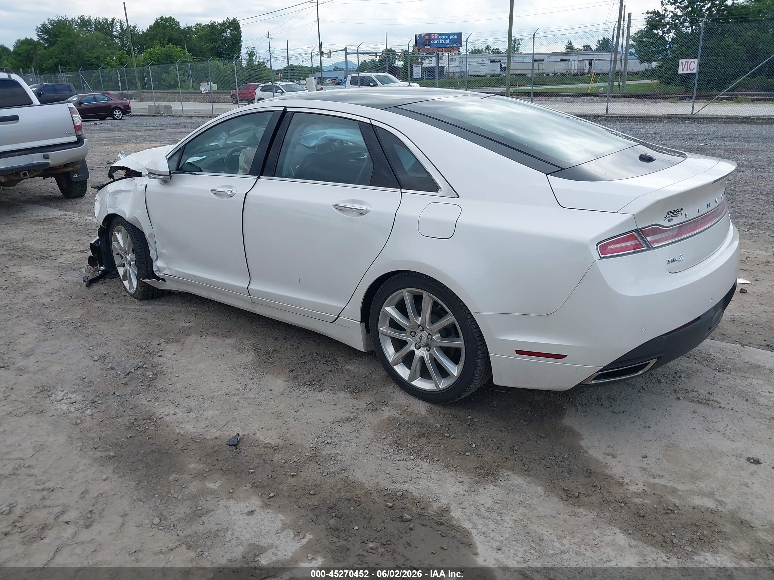2015 Lincoln Mkz Hybrid White vin: 3LN6L2LUXFR614098