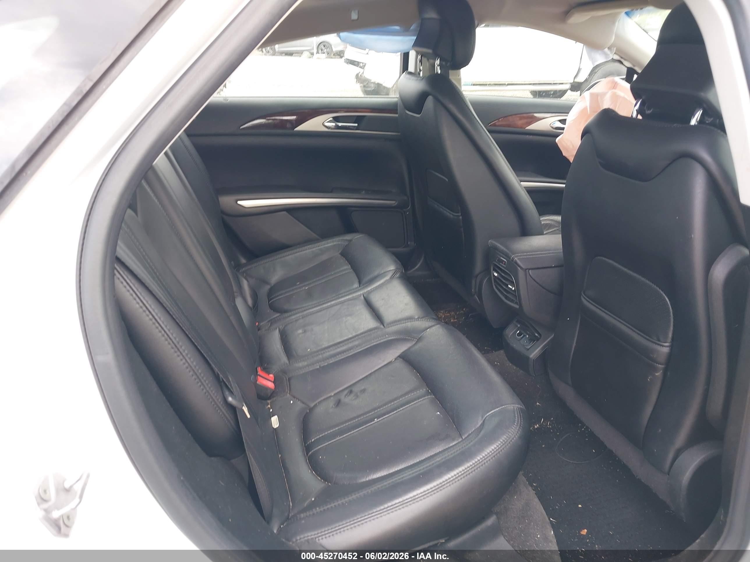 2015 Lincoln Mkz Hybrid White vin: 3LN6L2LUXFR614098