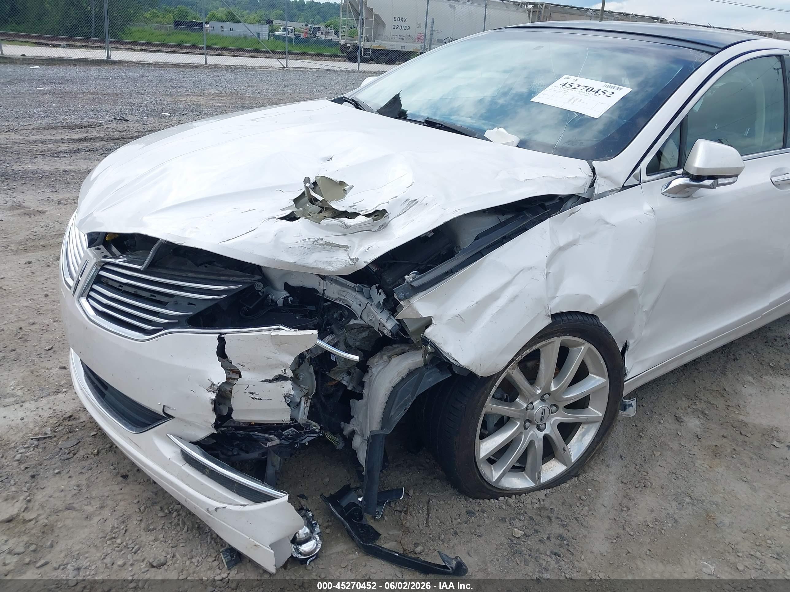 2015 Lincoln Mkz Hybrid White vin: 3LN6L2LUXFR614098