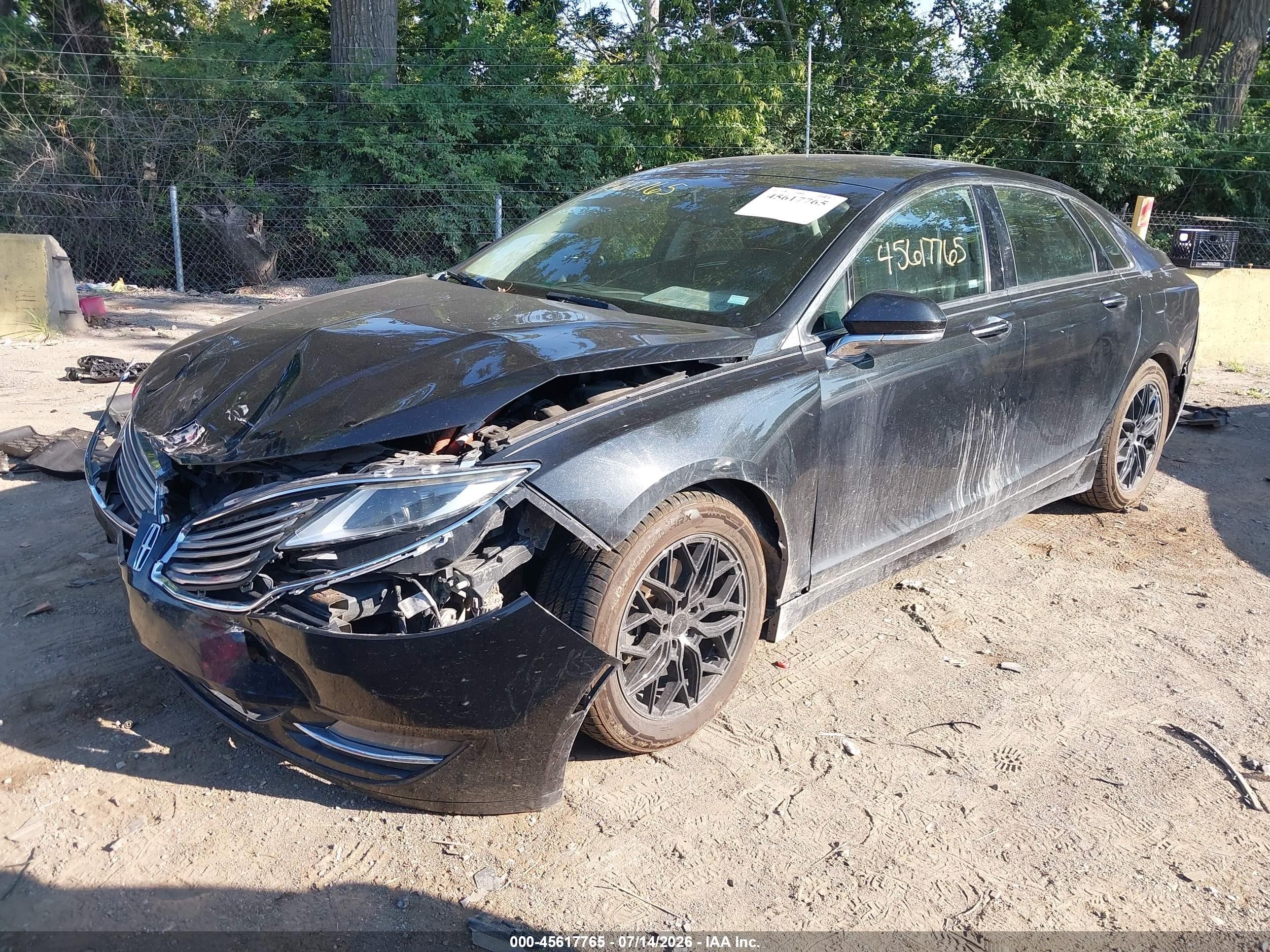 2015 Lincoln Mkz Hybrid   Gray vin: 3LN6L2LUXFR614134