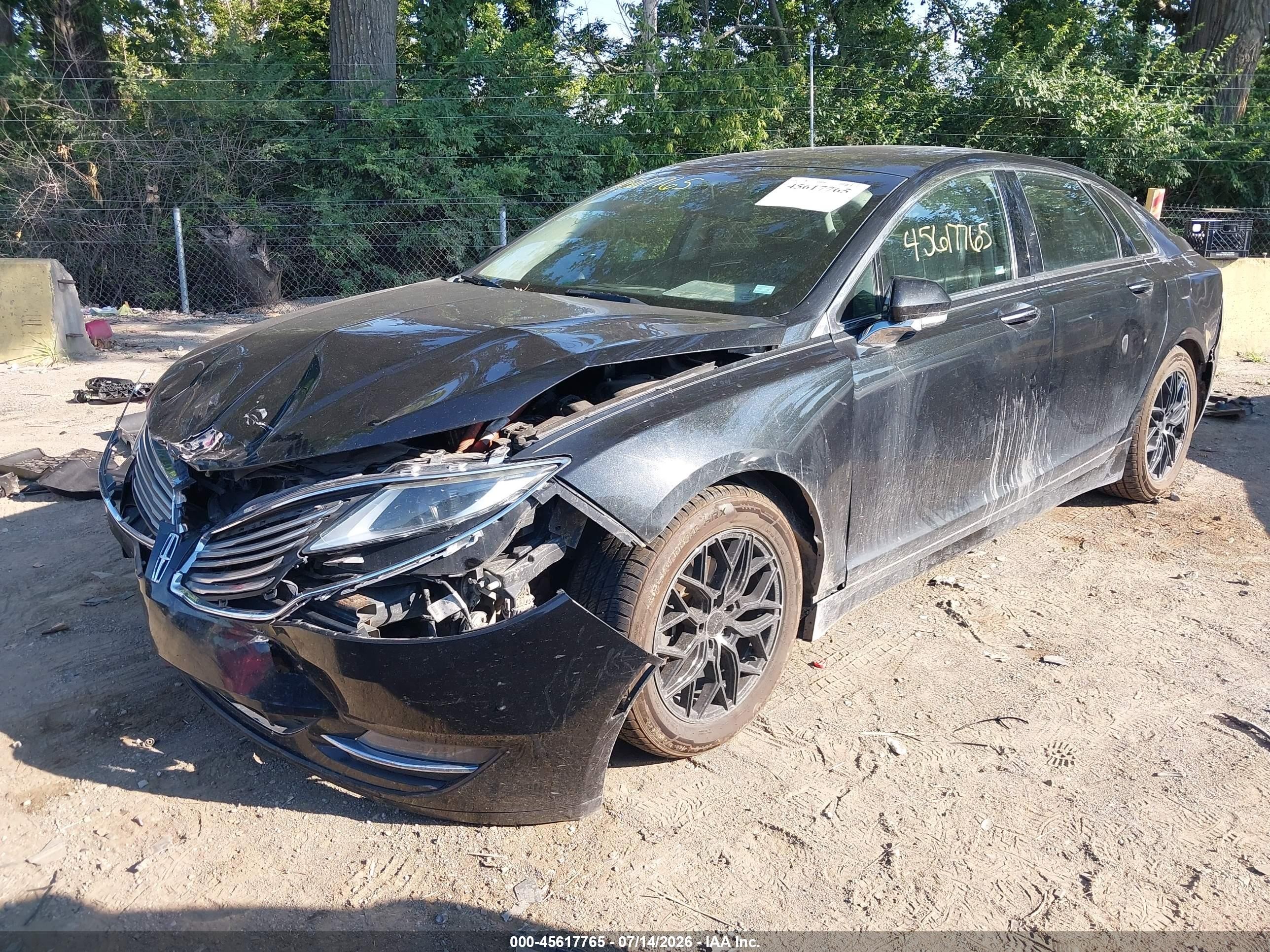 2015 Lincoln Mkz Hybrid   Gray vin: 3LN6L2LUXFR614134