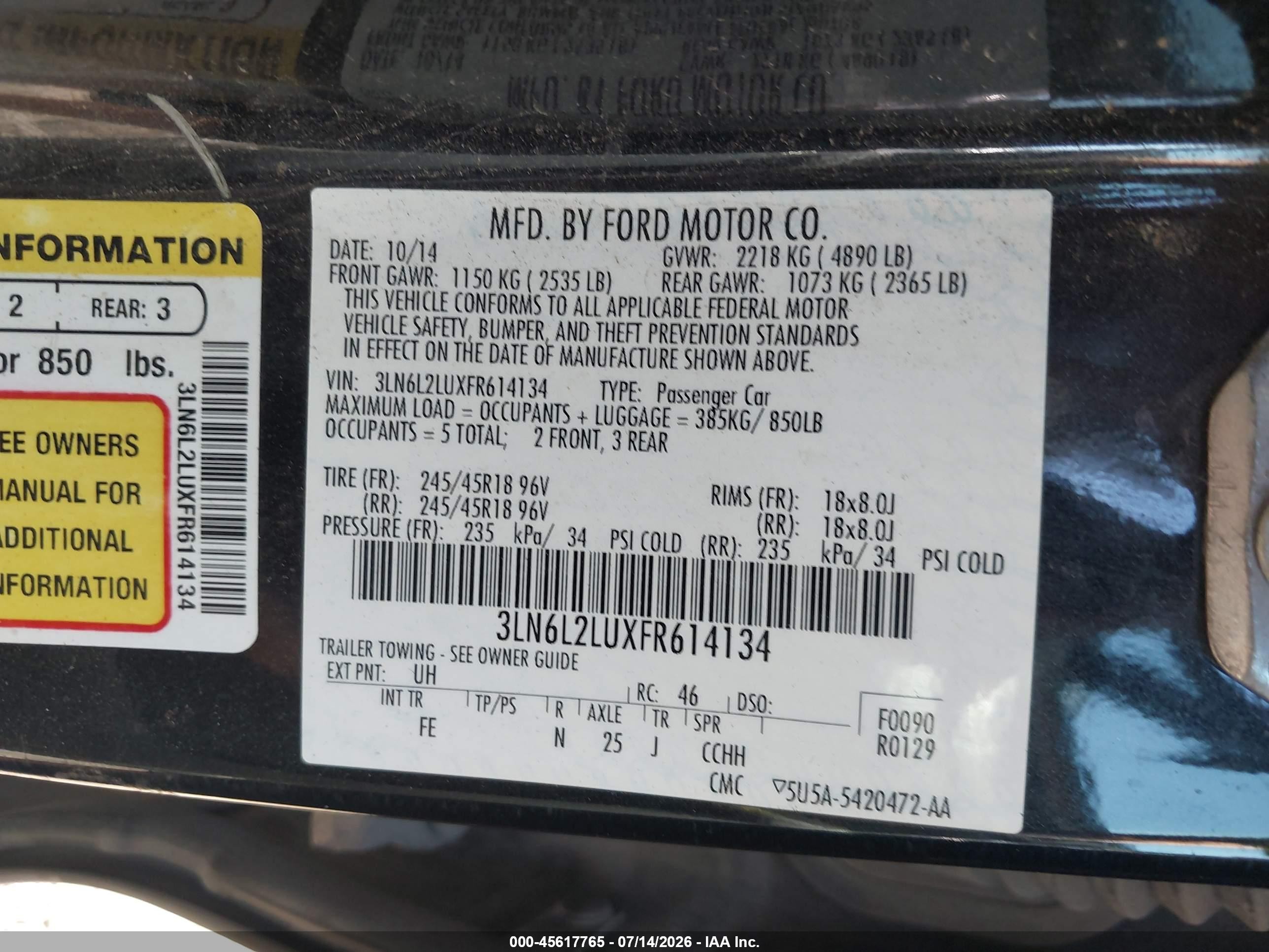 2015 Lincoln Mkz Hybrid   Gray vin: 3LN6L2LUXFR614134
