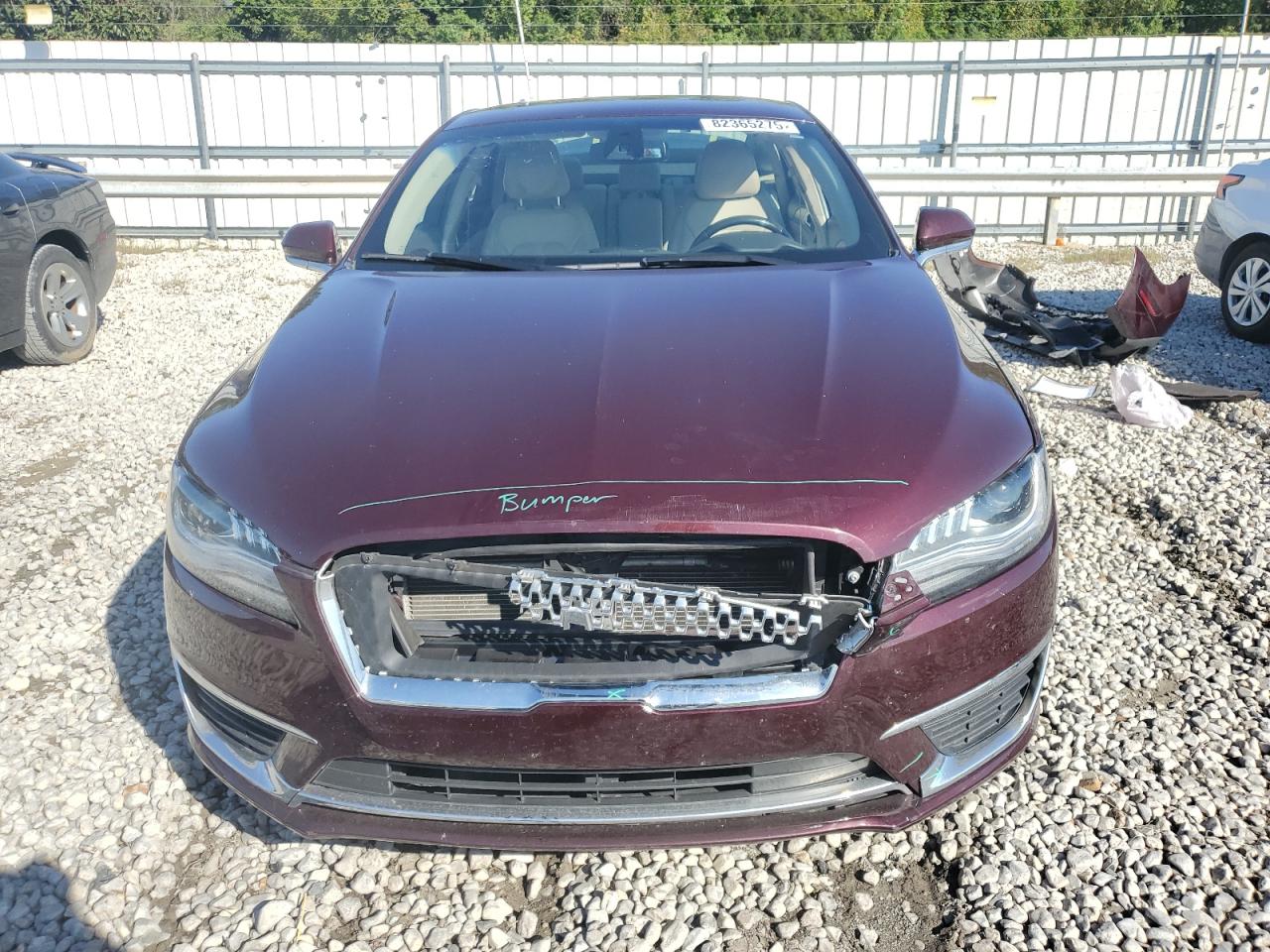 2018 Lincoln Mkz Select Бордовый vin: 3LN6L5C92JR627899