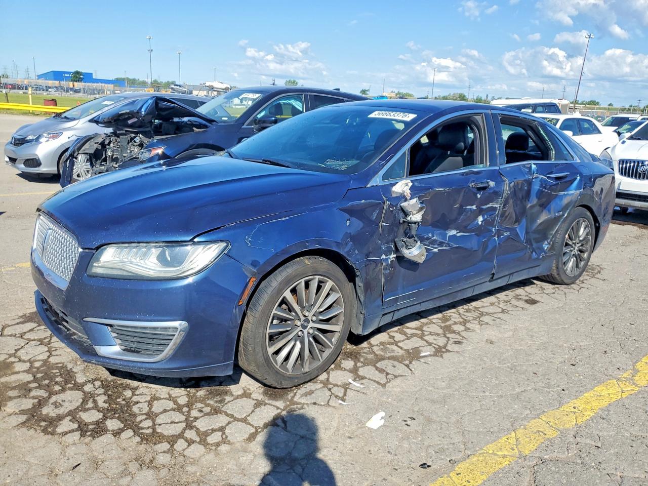2017 Lincoln Mkz Select Blue vin: 3LN6L5C93HR649906