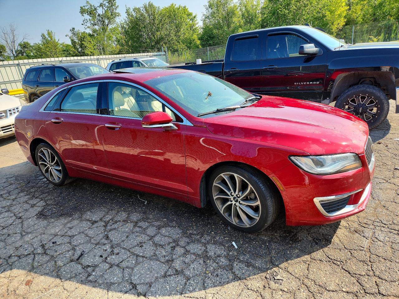 2019 Lincoln Mkz Reserve I Красный vin: 3LN6L5D90KR627237