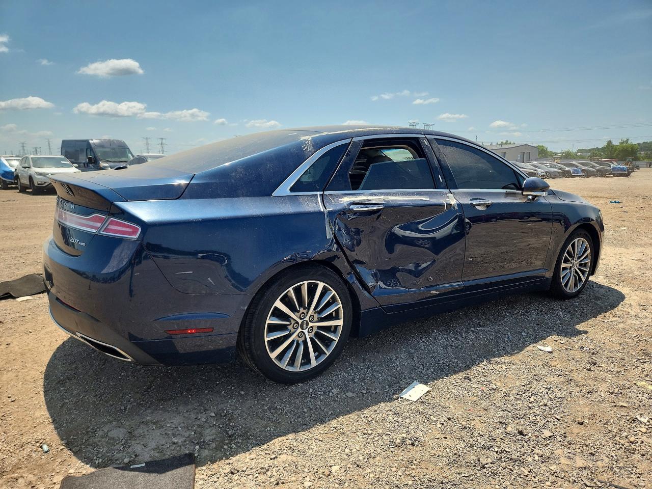 2017 Lincoln Mkz Select Синий vin: 3LN6L5D92HR600209