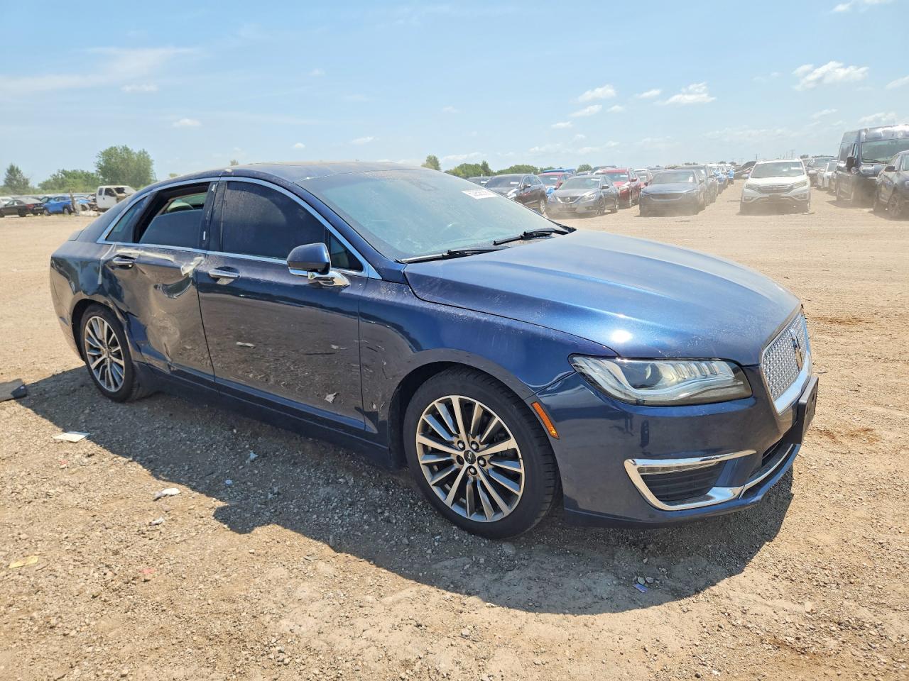 2017 Lincoln Mkz Select Синий vin: 3LN6L5D92HR600209