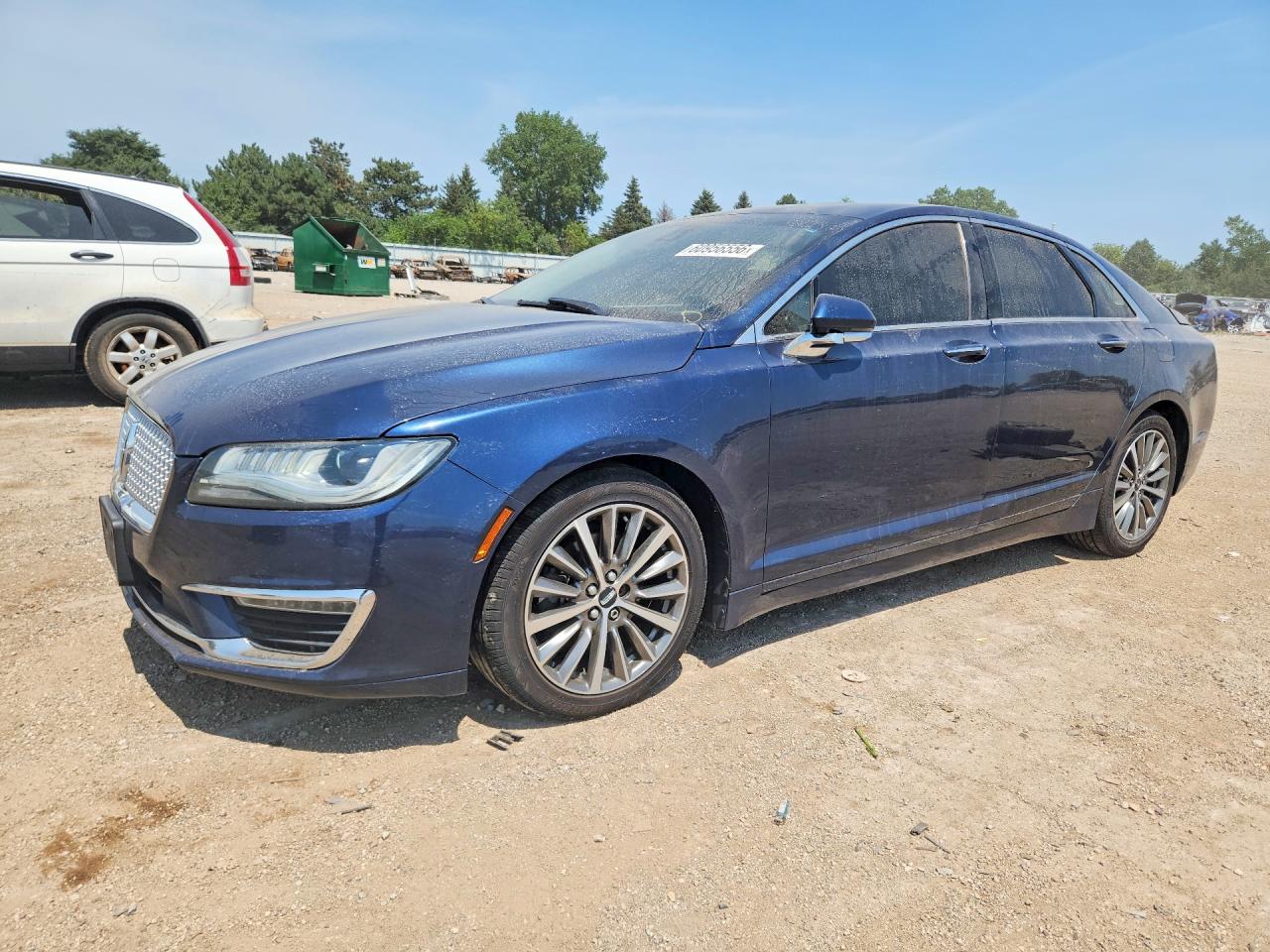 2017 Lincoln Mkz Select Синий vin: 3LN6L5D92HR600209