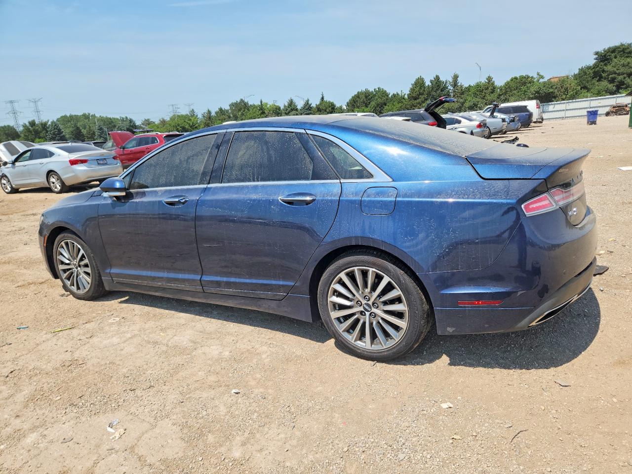 2017 Lincoln Mkz Select Синий vin: 3LN6L5D92HR600209