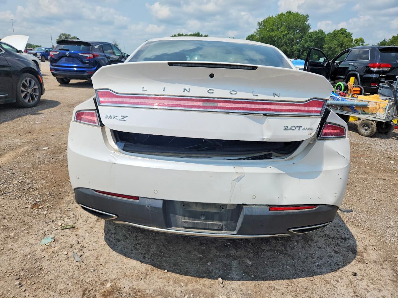 2017 Lincoln Mkz Select White vin: 3LN6L5D92HR659440