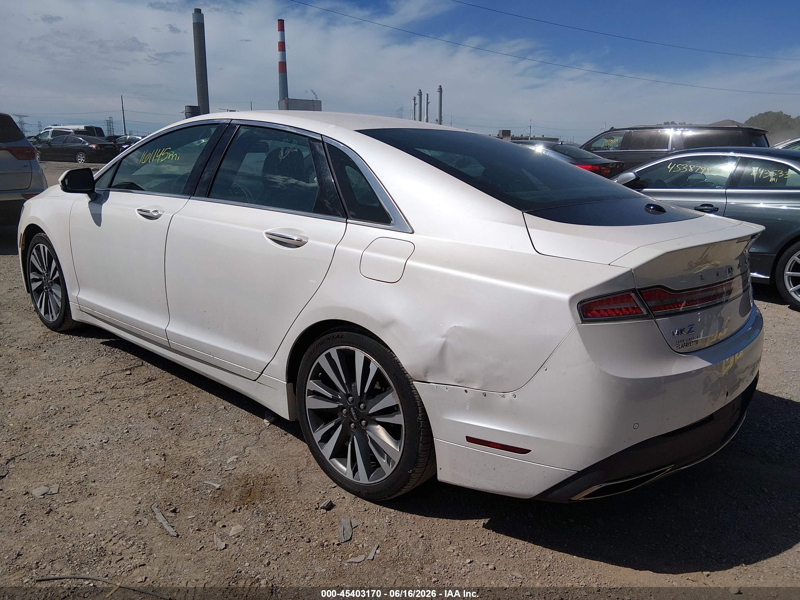 2017 Lincoln Mkz Select White vin: 3LN6L5D9XHR635130