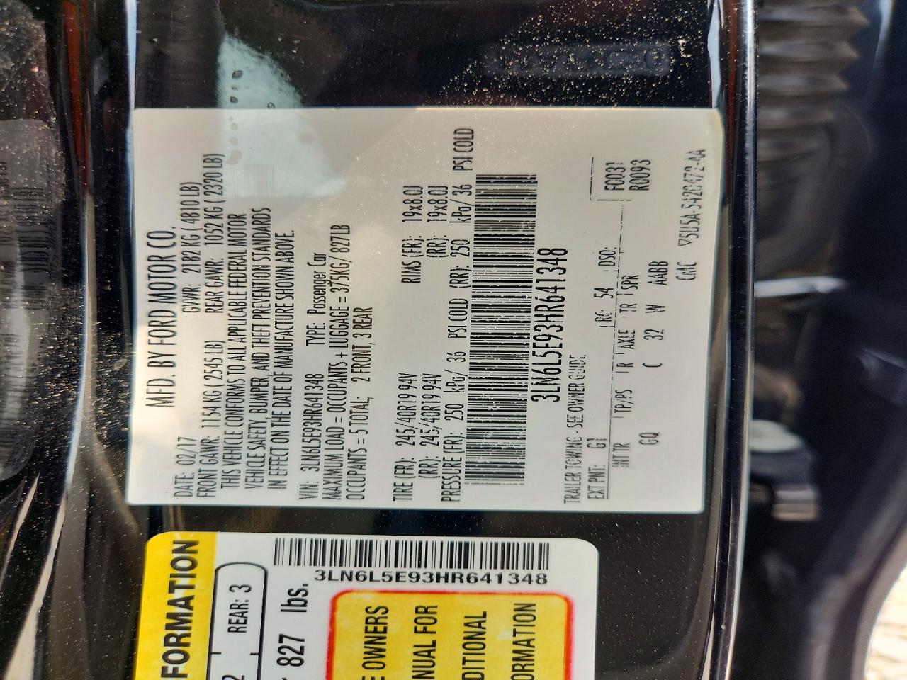 2017 Lincoln Mkz Reserve Черный vin: 3LN6L5E93HR641348