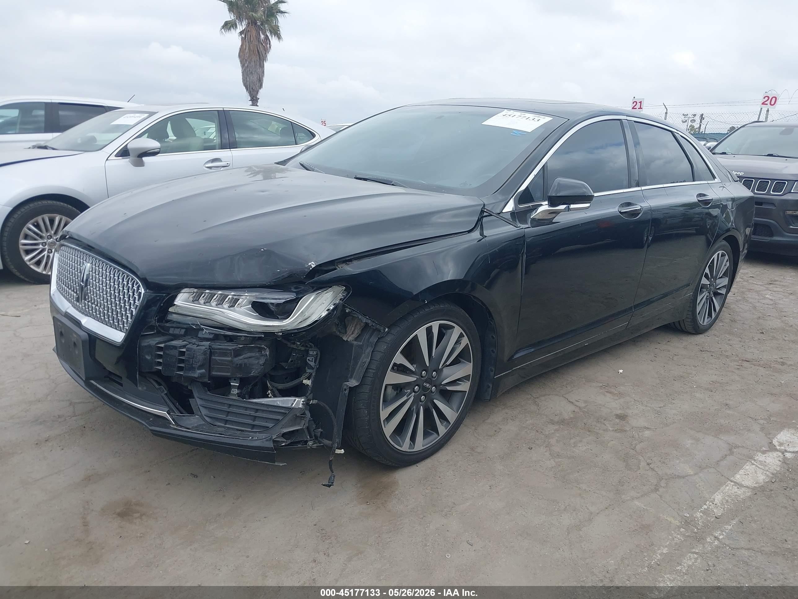 2017 Lincoln Mkz Reserve Черный vin: 3LN6L5E96HR663716