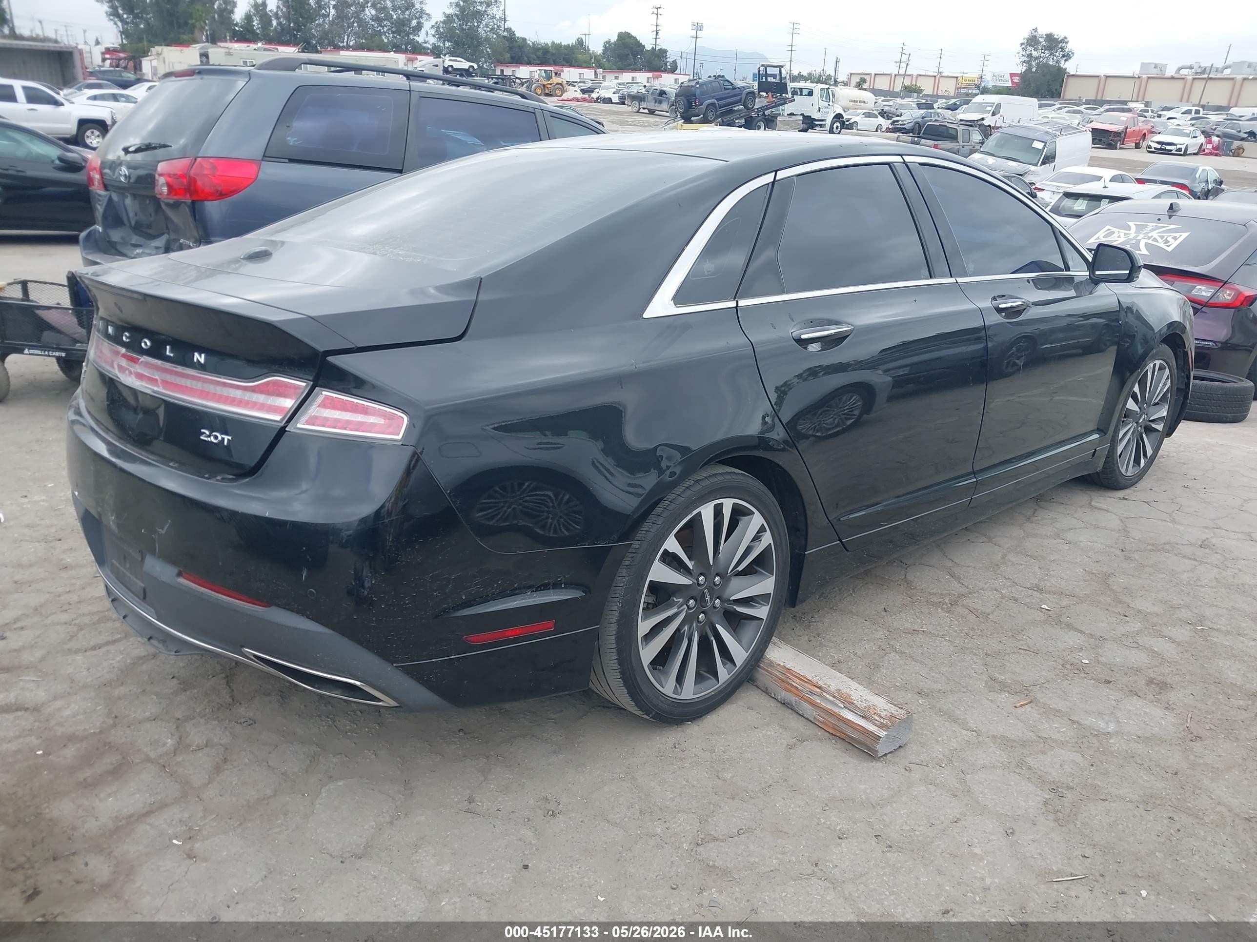 2017 Lincoln Mkz Reserve Черный vin: 3LN6L5E96HR663716