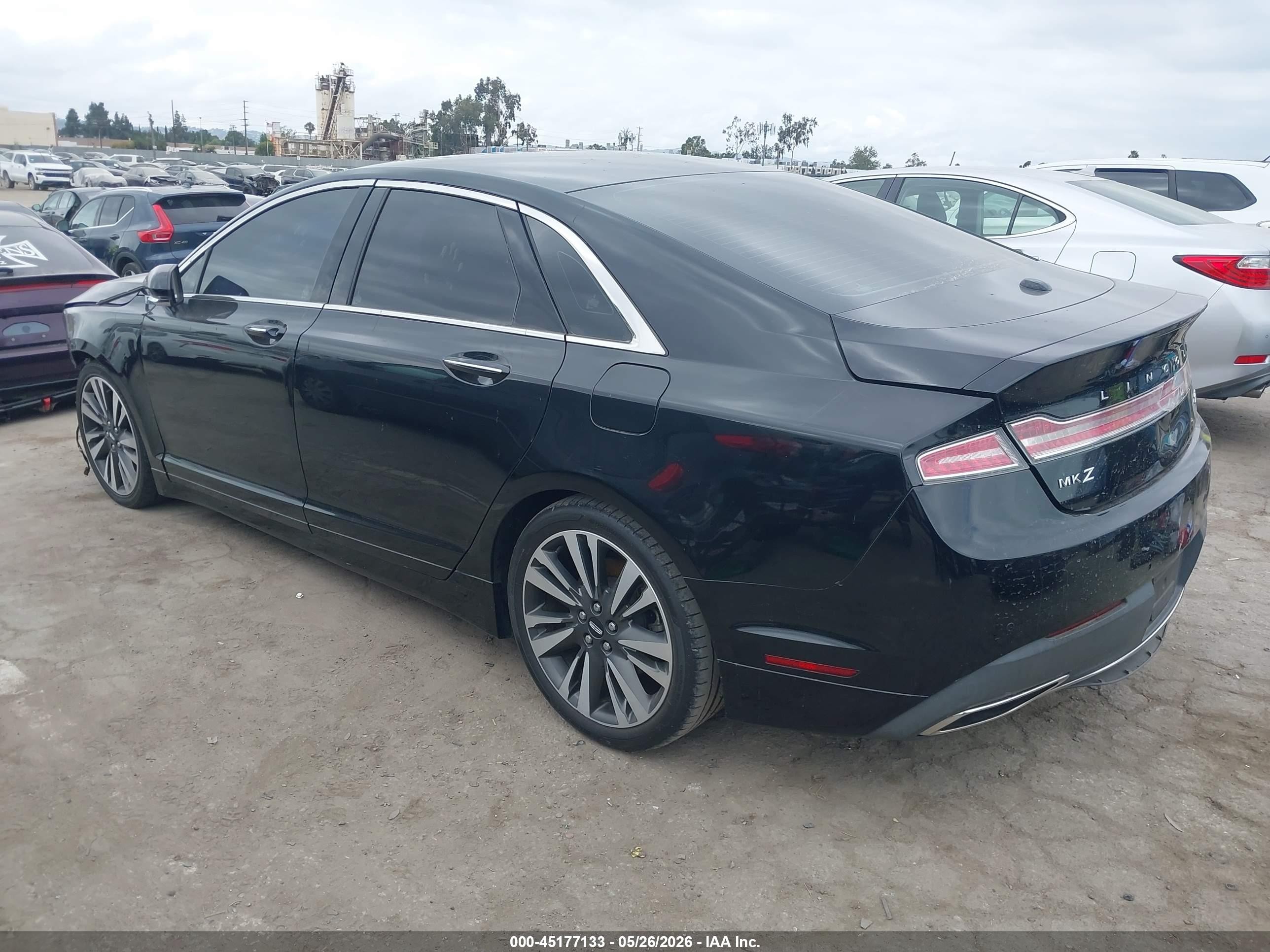 2017 Lincoln Mkz Reserve Черный vin: 3LN6L5E96HR663716