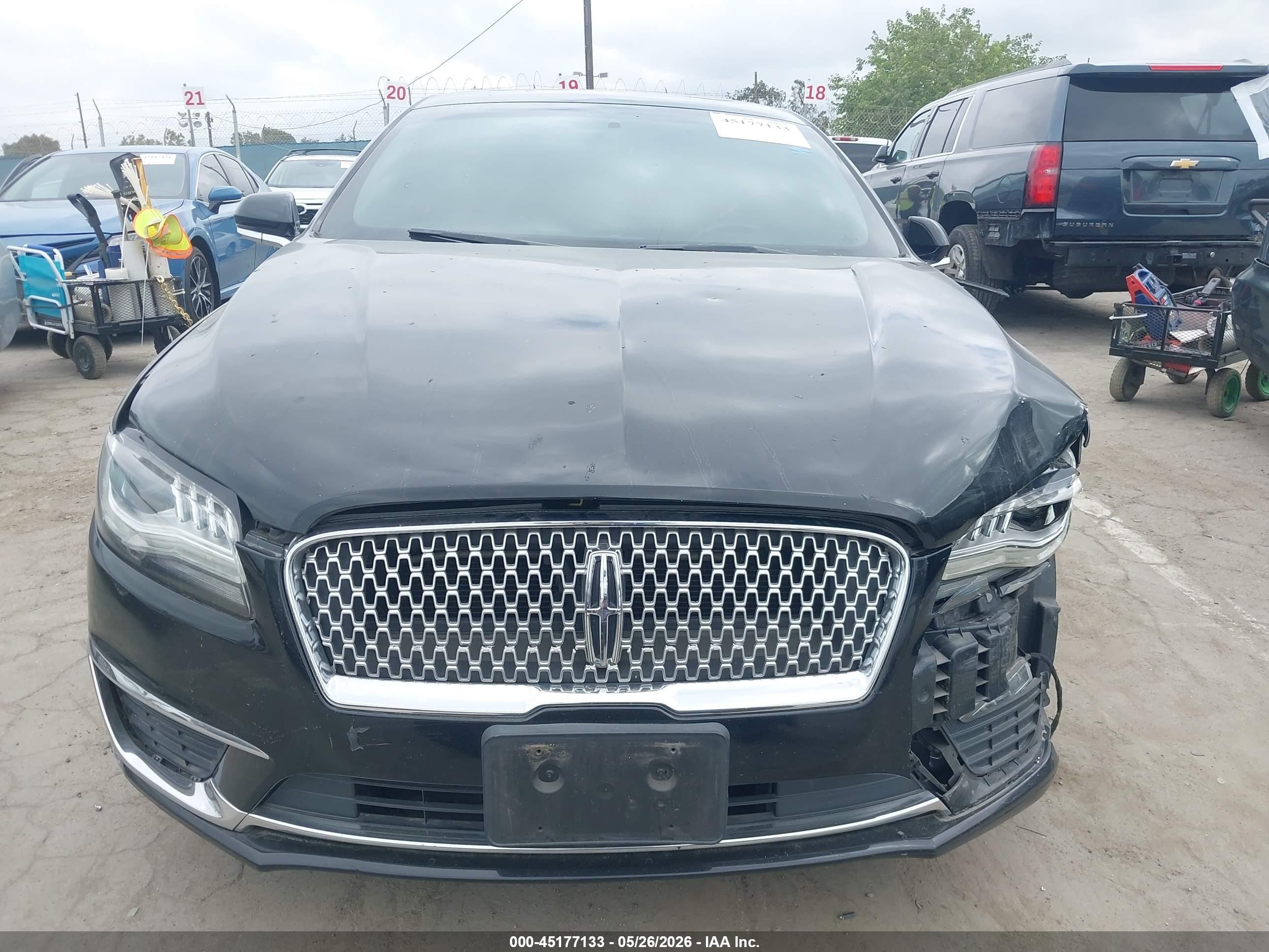 2017 Lincoln Mkz Reserve Черный vin: 3LN6L5E96HR663716