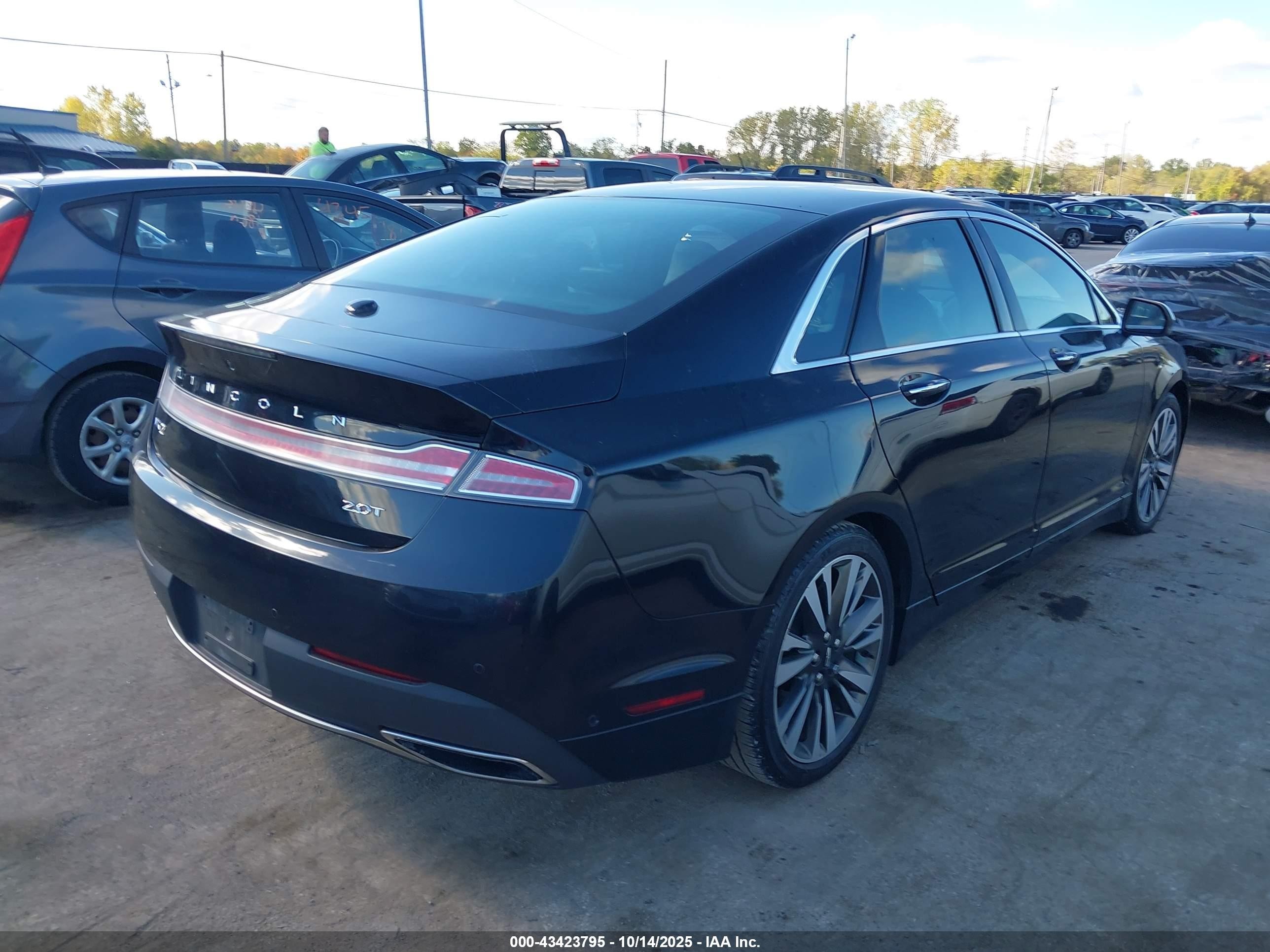 2020 Lincoln Mkz Reserve Black vin: 3LN6L5E96LR615951