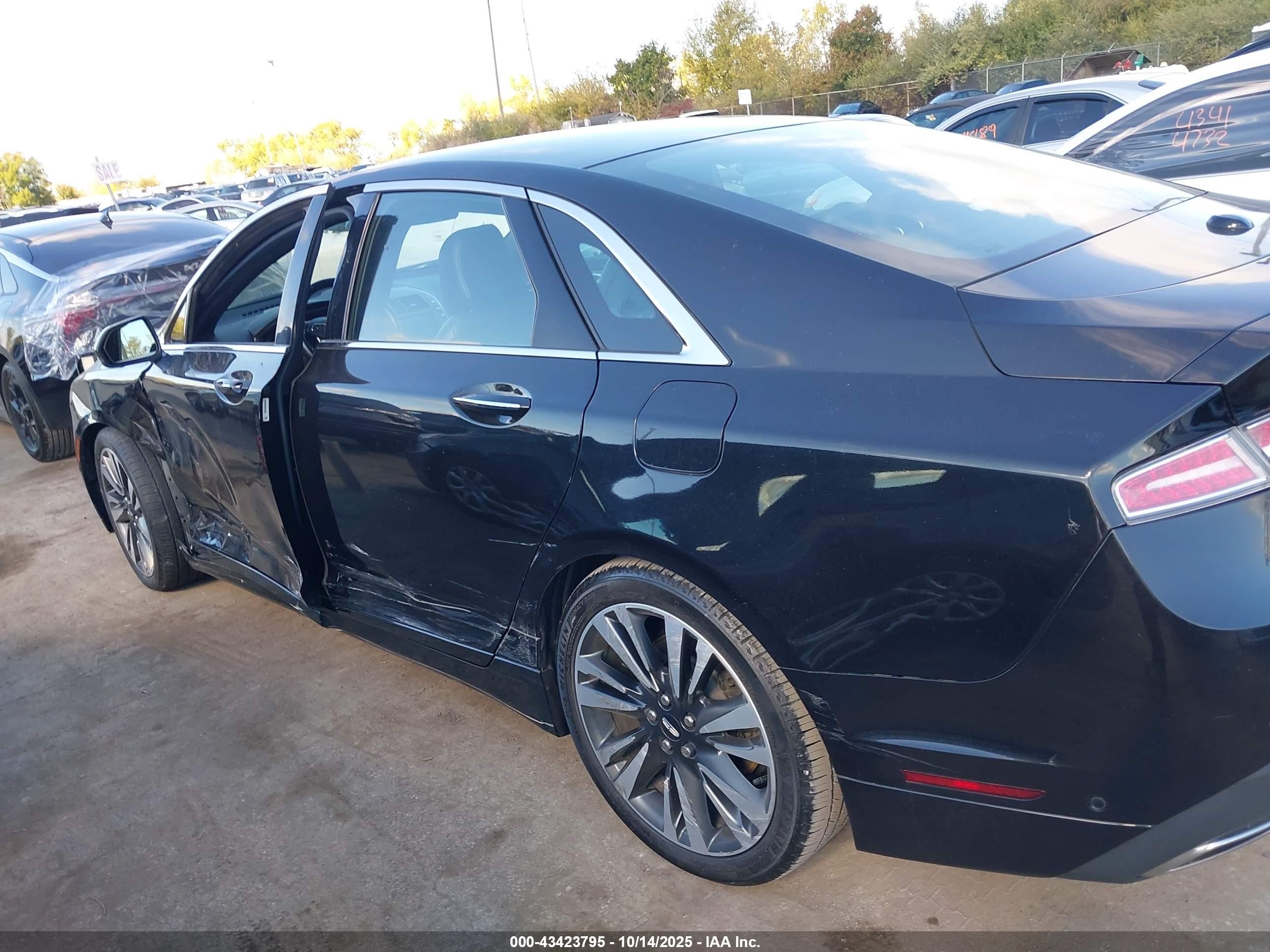 2020 Lincoln Mkz Reserve Black vin: 3LN6L5E96LR615951