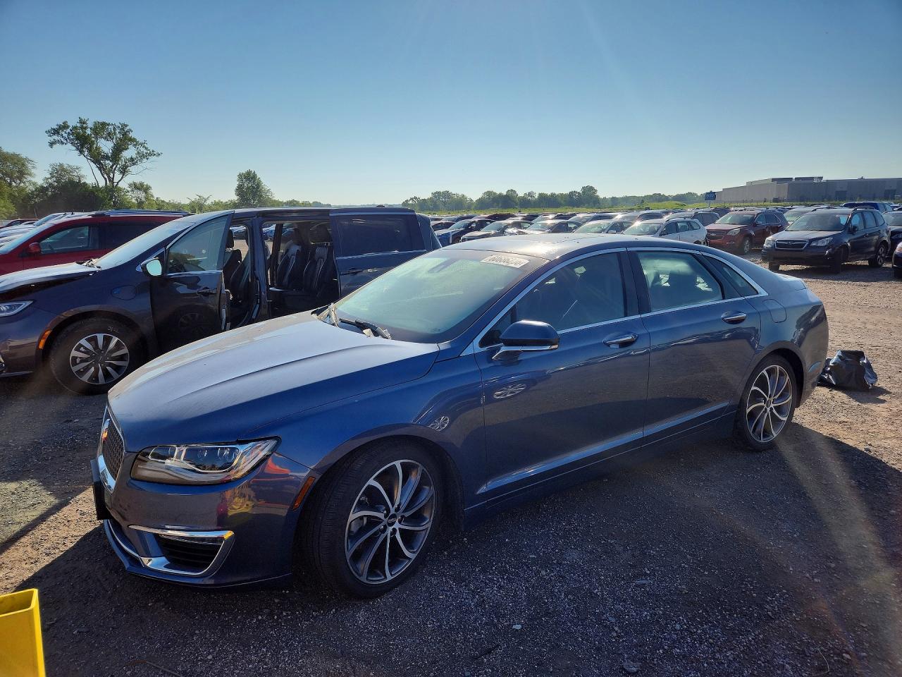 2018 Lincoln Mkz Reserve Blue vin: 3LN6L5EC4JR620901