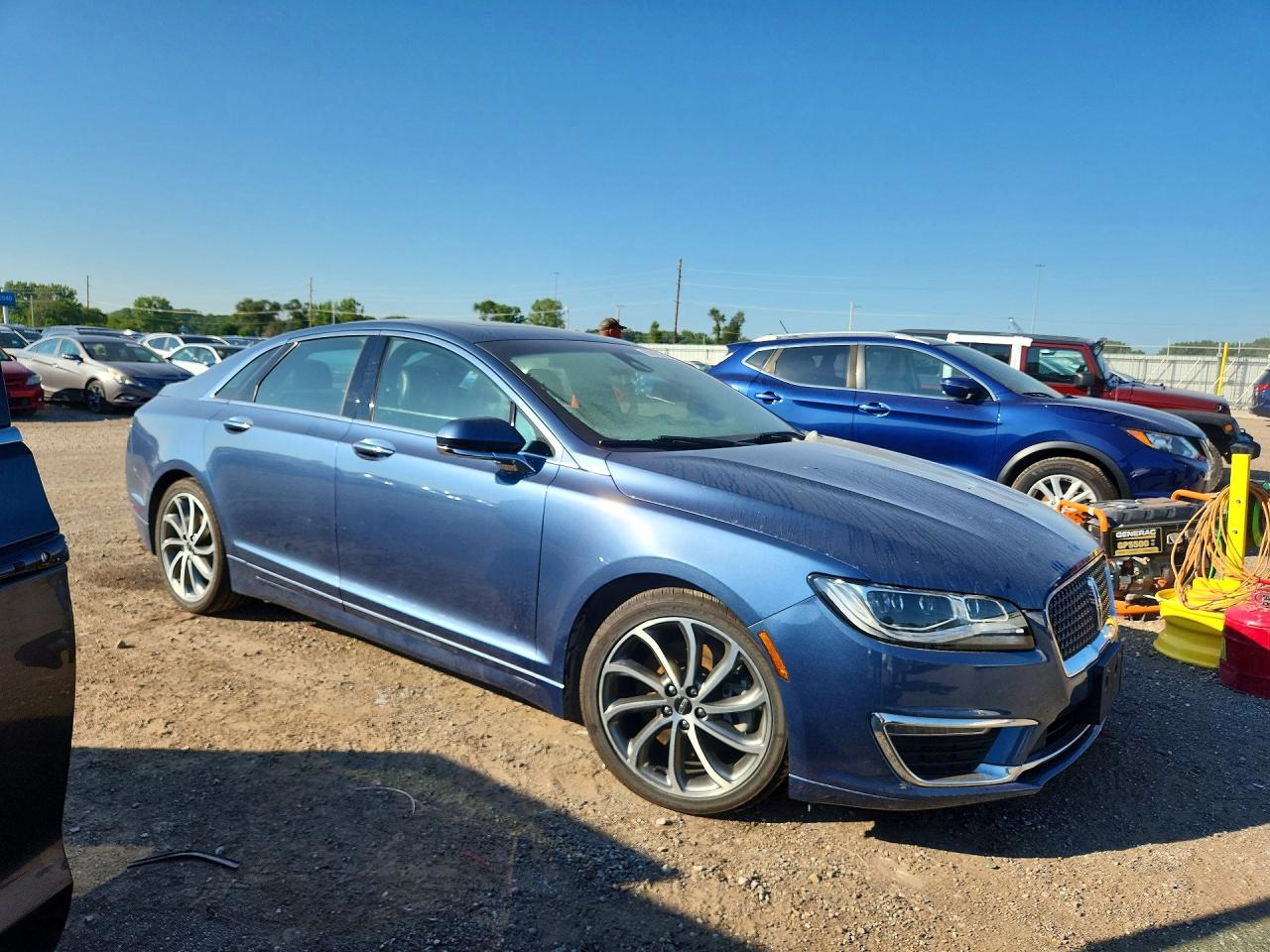 2018 Lincoln Mkz Reserve Blue vin: 3LN6L5EC4JR620901