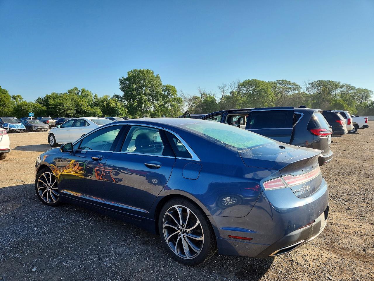 2018 Lincoln Mkz Reserve Blue vin: 3LN6L5EC4JR620901