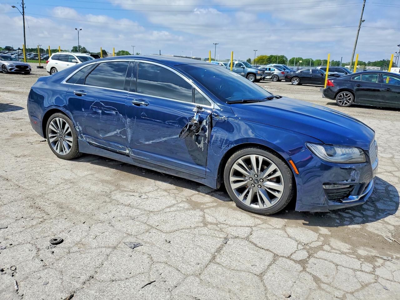 2018 Lincoln Mkz Reserve Blue vin: 3LN6L5F90JR607792