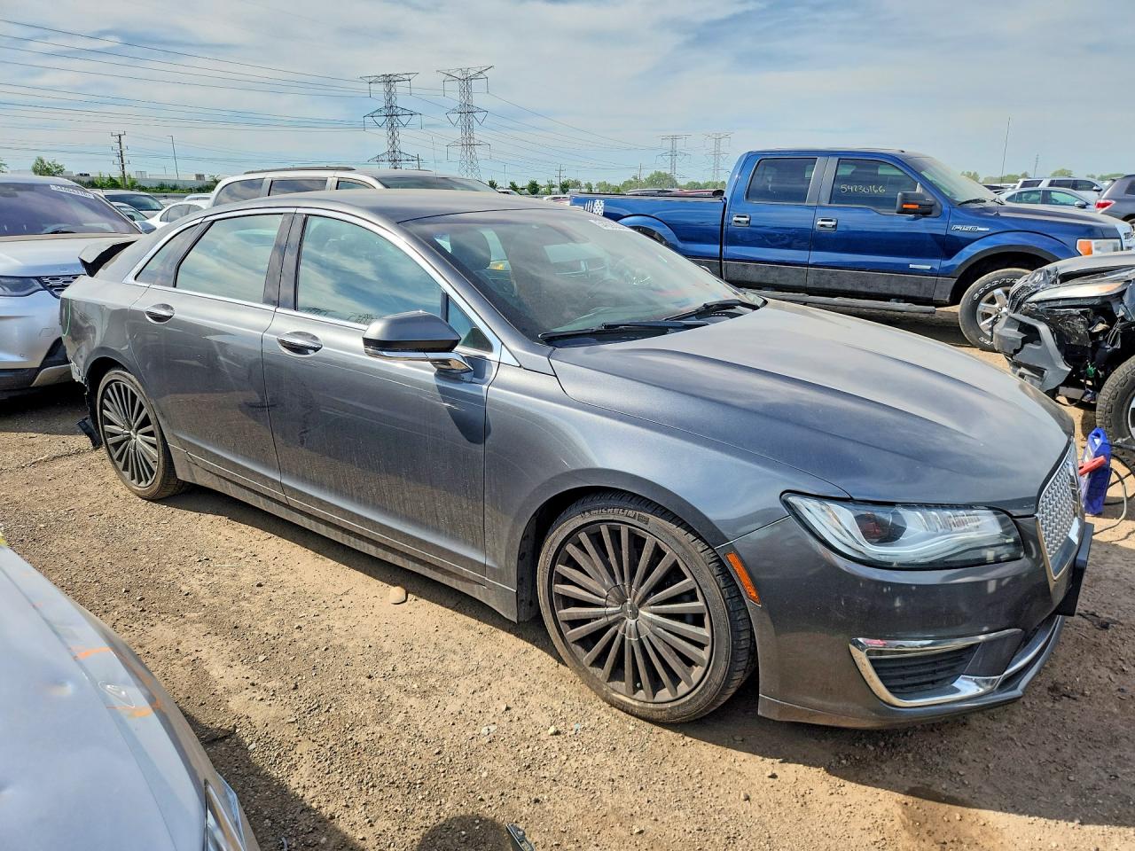 2017 Lincoln Mkz Reserve Gray vin: 3LN6L5F99HR648853