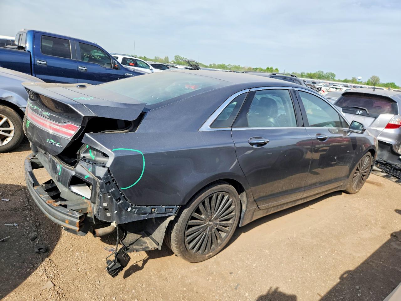2017 Lincoln Mkz Reserve Gray vin: 3LN6L5F99HR648853