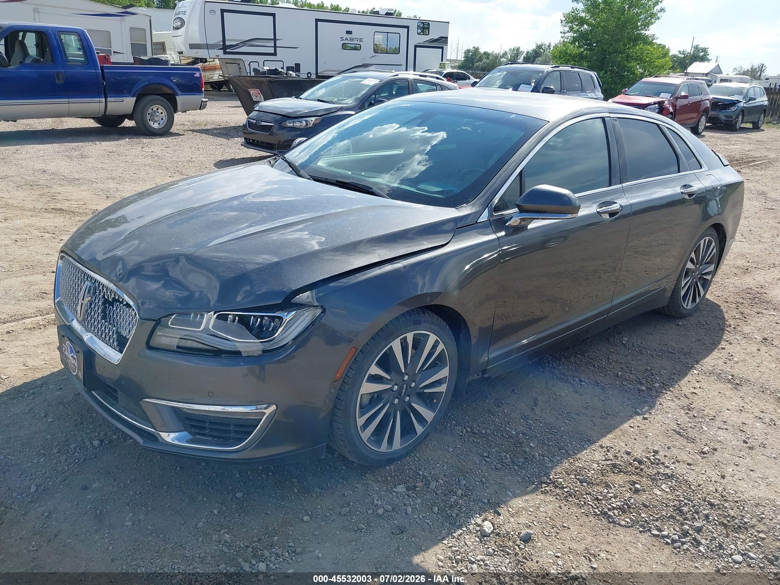 2017 Lincoln Mkz Reserve Gray vin: 3LN6L5FC5HR611908