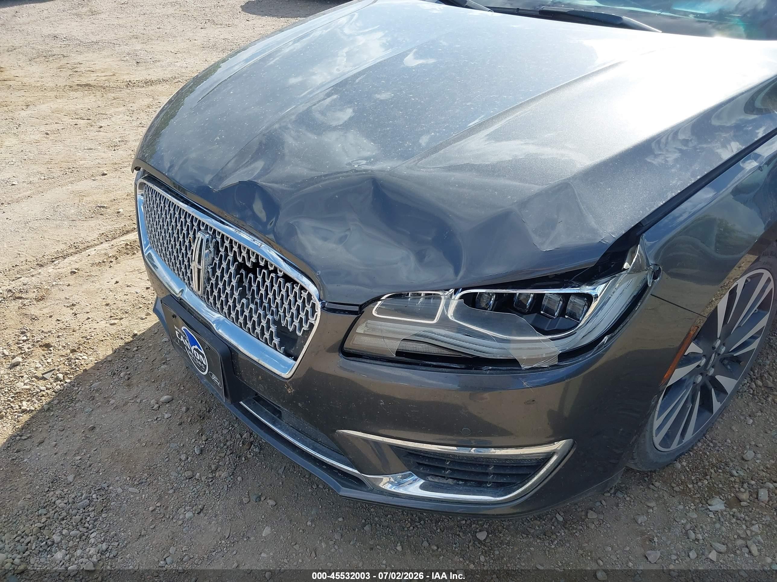 2017 Lincoln Mkz Reserve Gray vin: 3LN6L5FC5HR611908