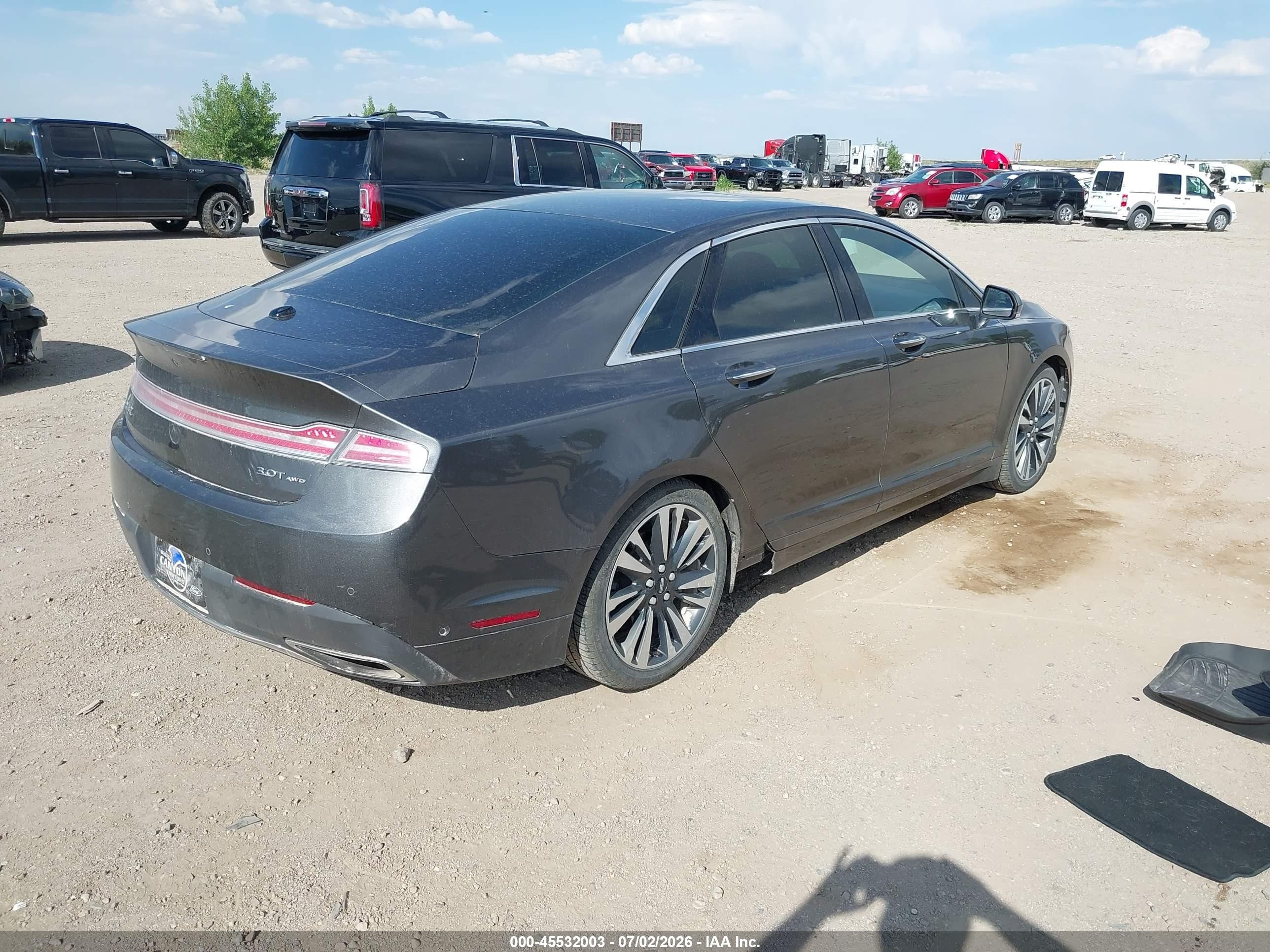 2017 Lincoln Mkz Reserve Gray vin: 3LN6L5FC5HR611908